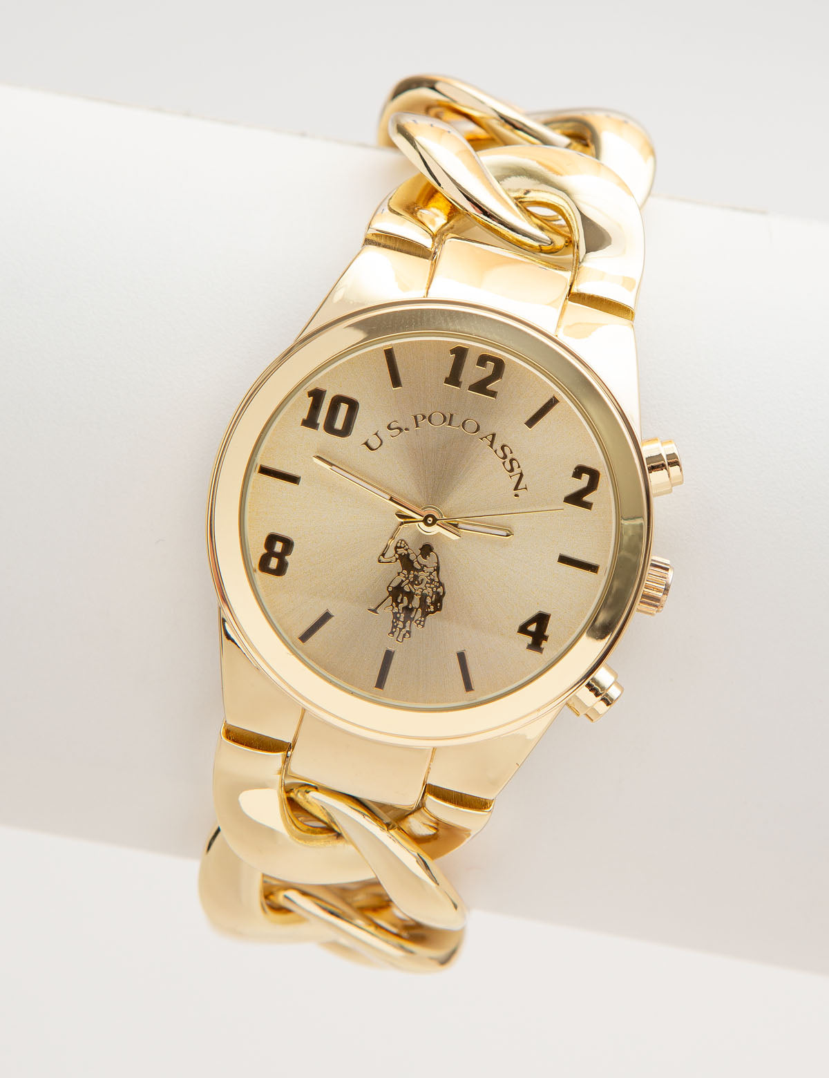 Women's Gold Chain Watch - Elegant Ladies Timepiece