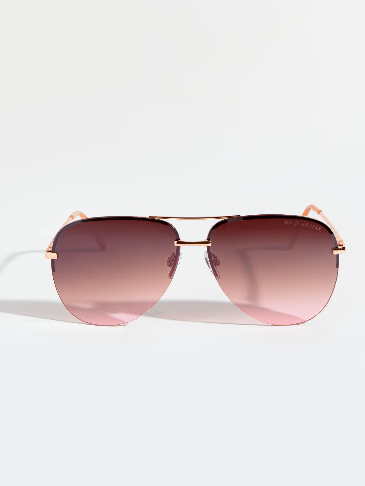 Women's Rimless Aviator Sunglasses – Metal Frame