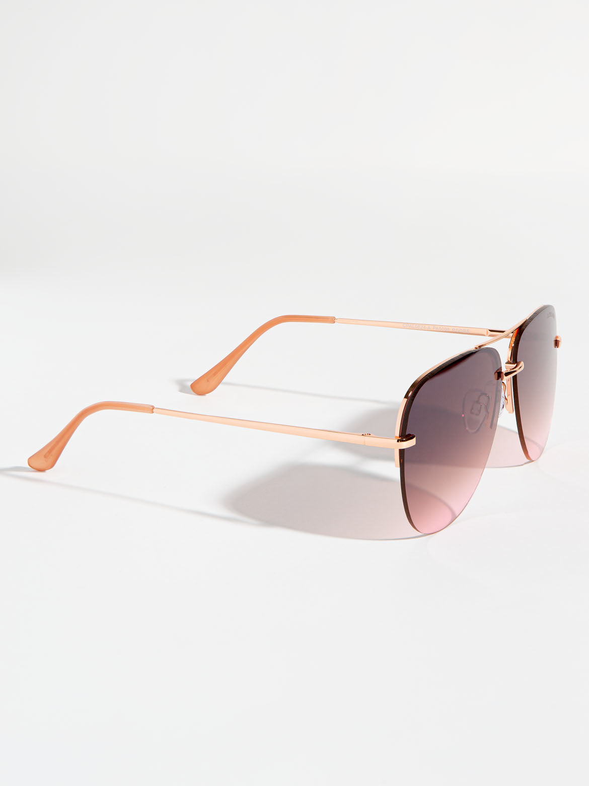 Women's Rimless Aviator Sunglasses – Metal Frame