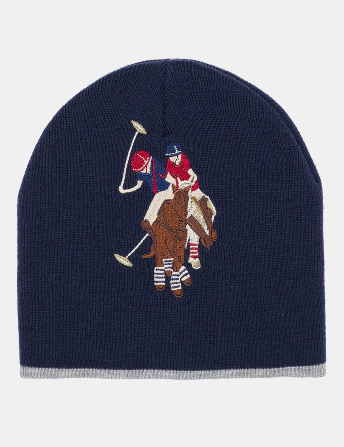 Embroidered Logo Beanie - Large Acrylic Winter Hat