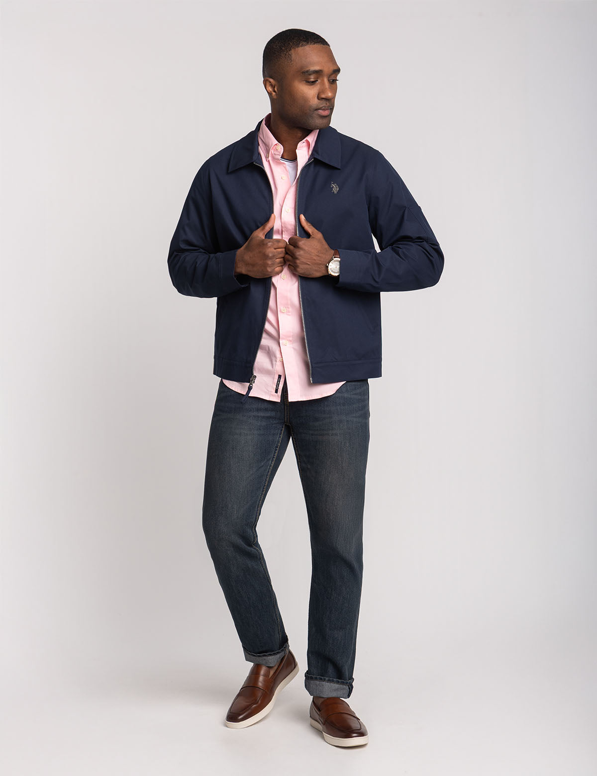 Lightweight Mechanic Jacket with Zip Pockets & Adjustable Fit