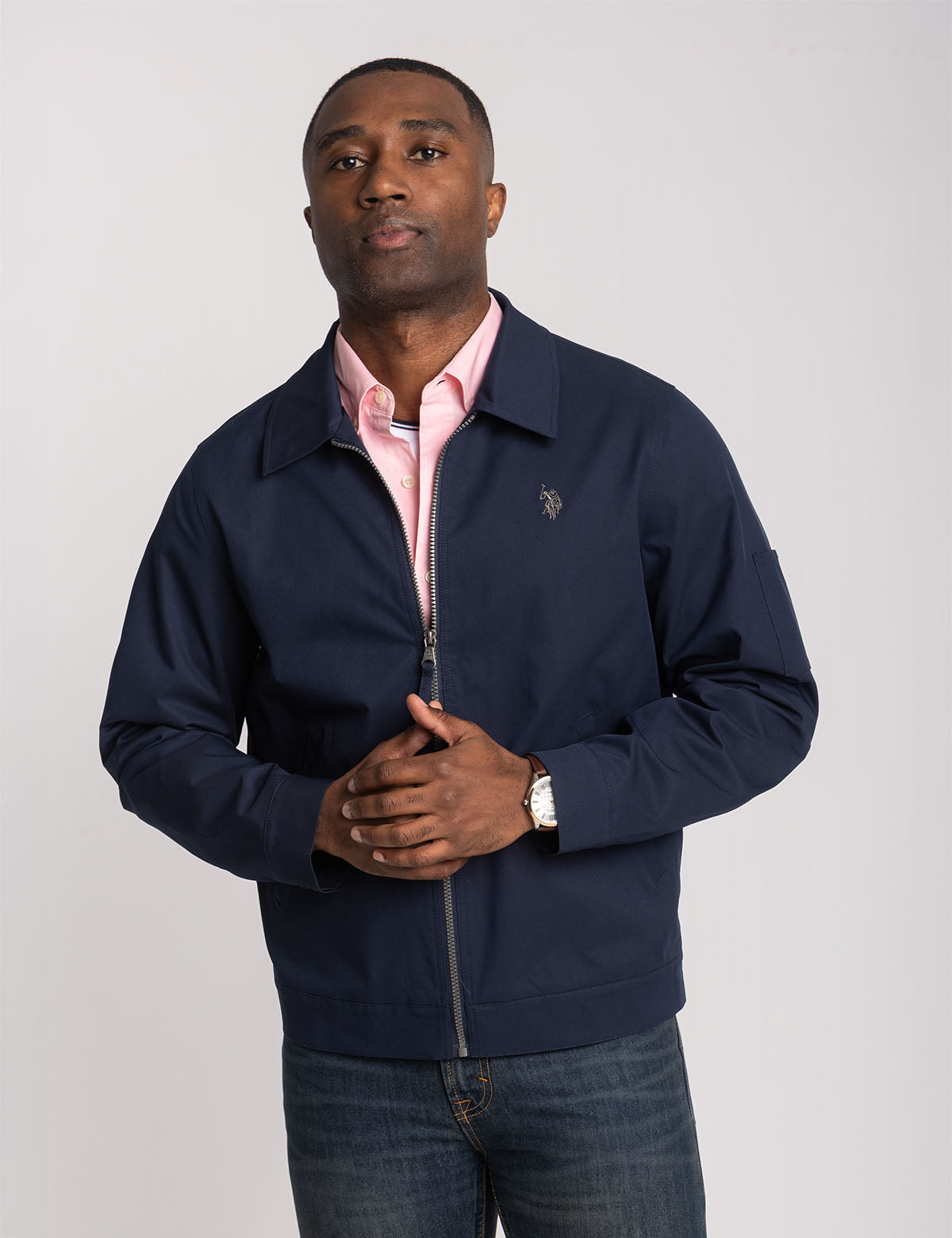 Lightweight Mechanic Jacket with Zip Pockets & Adjustable Fit