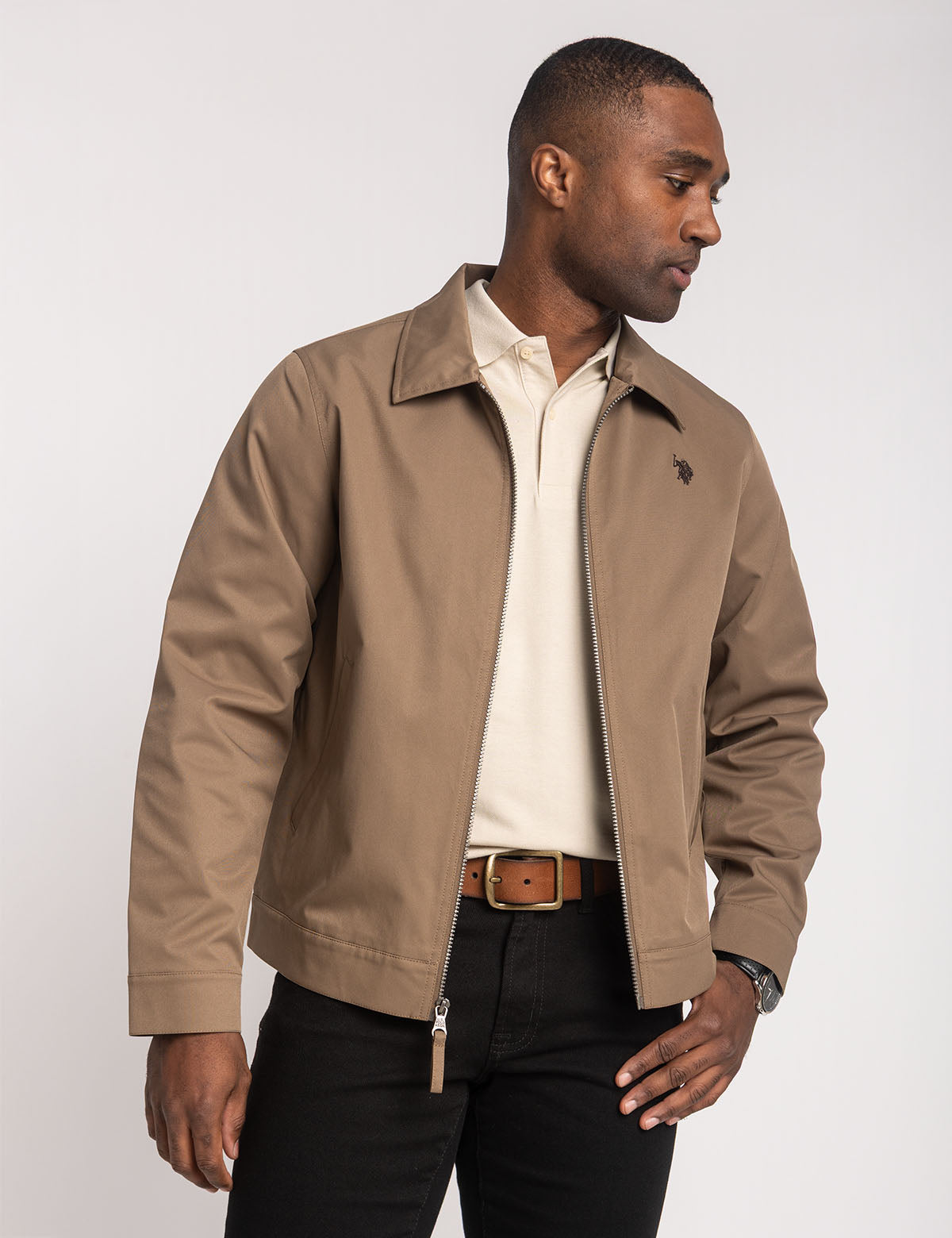 Lightweight Mechanic Jacket with Zip Pockets & Adjustable Fit