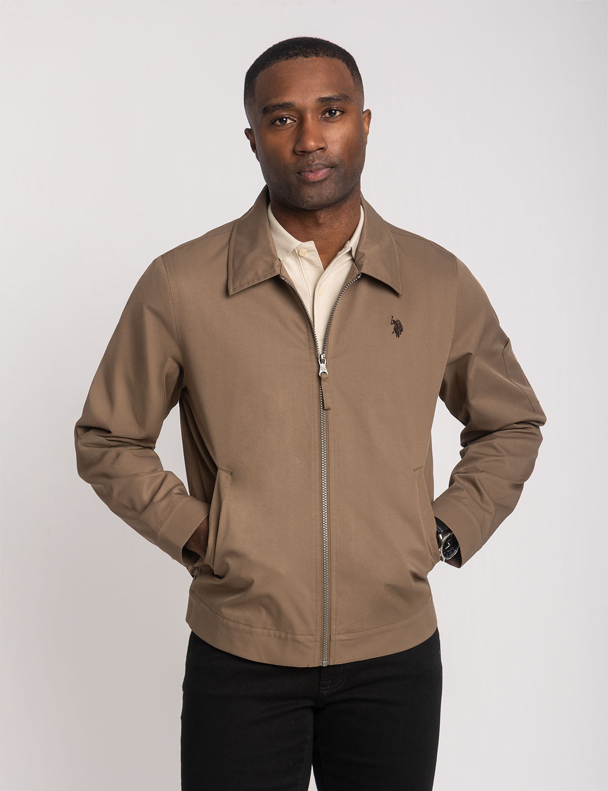 Lightweight Mechanic Jacket with Zip Pockets & Adjustable Fit