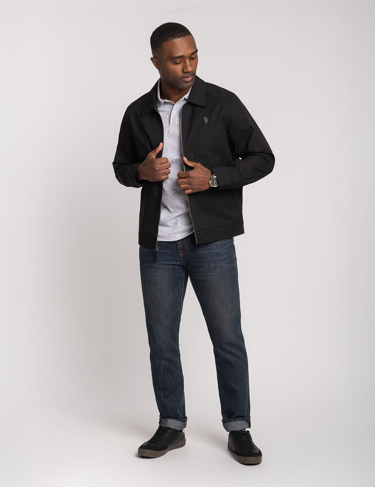 Lightweight Mechanic Jacket with Zip Pockets & Adjustable Fit