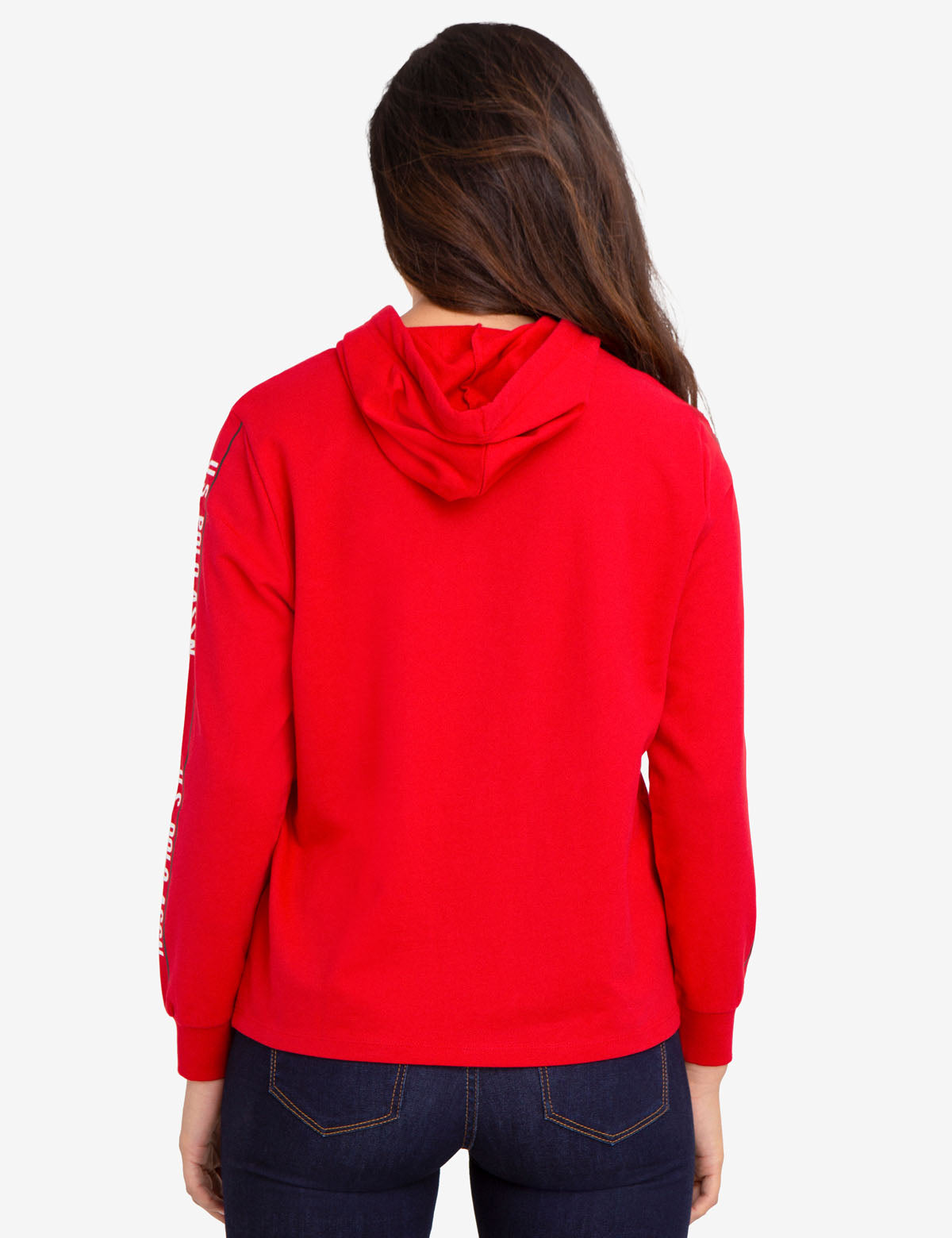 U.S. Polo Assn. Cotton Logo Hoodie with Drawstring Hood