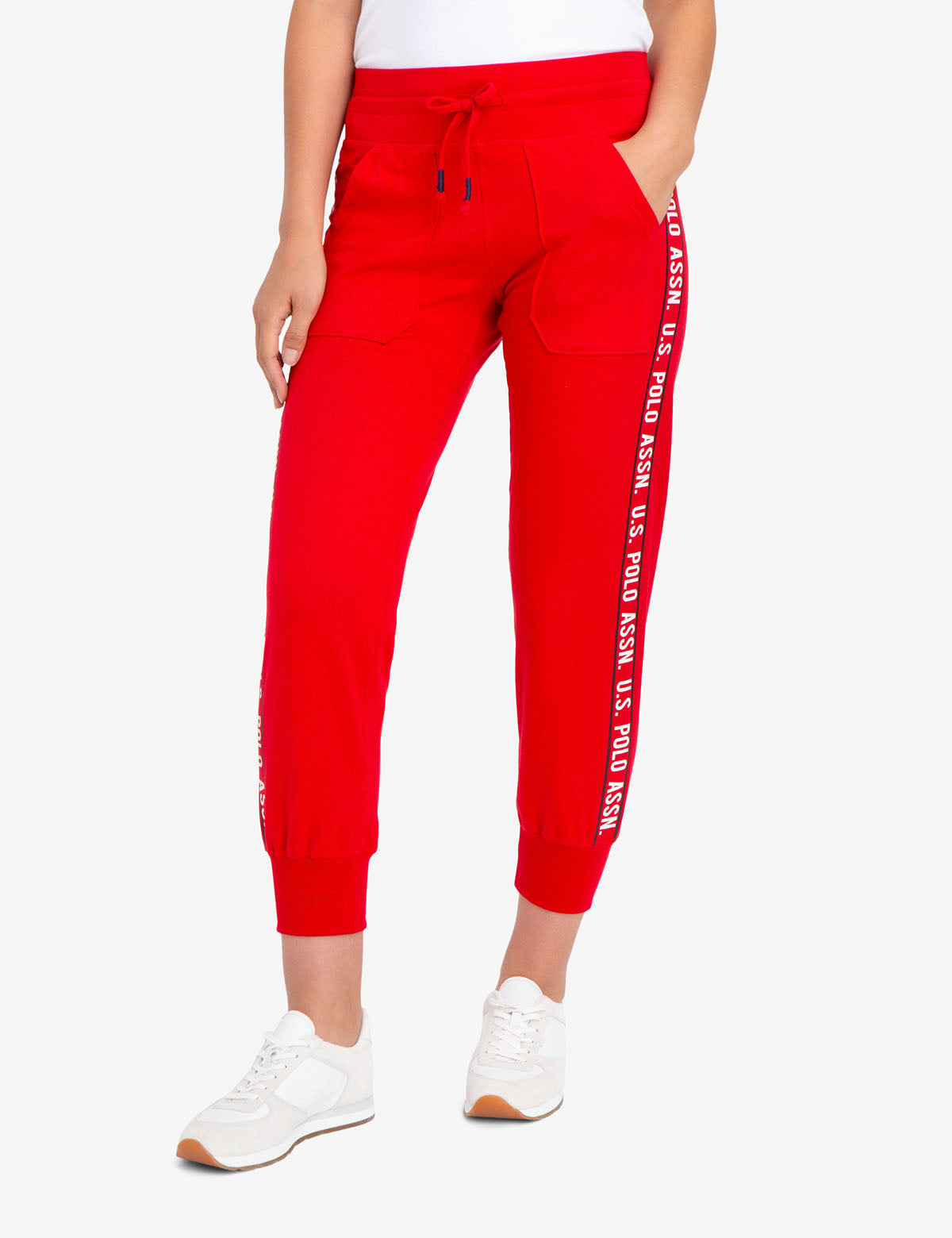 US Polo Assn Logo Jogger Pants - Cotton Drawstring Casual