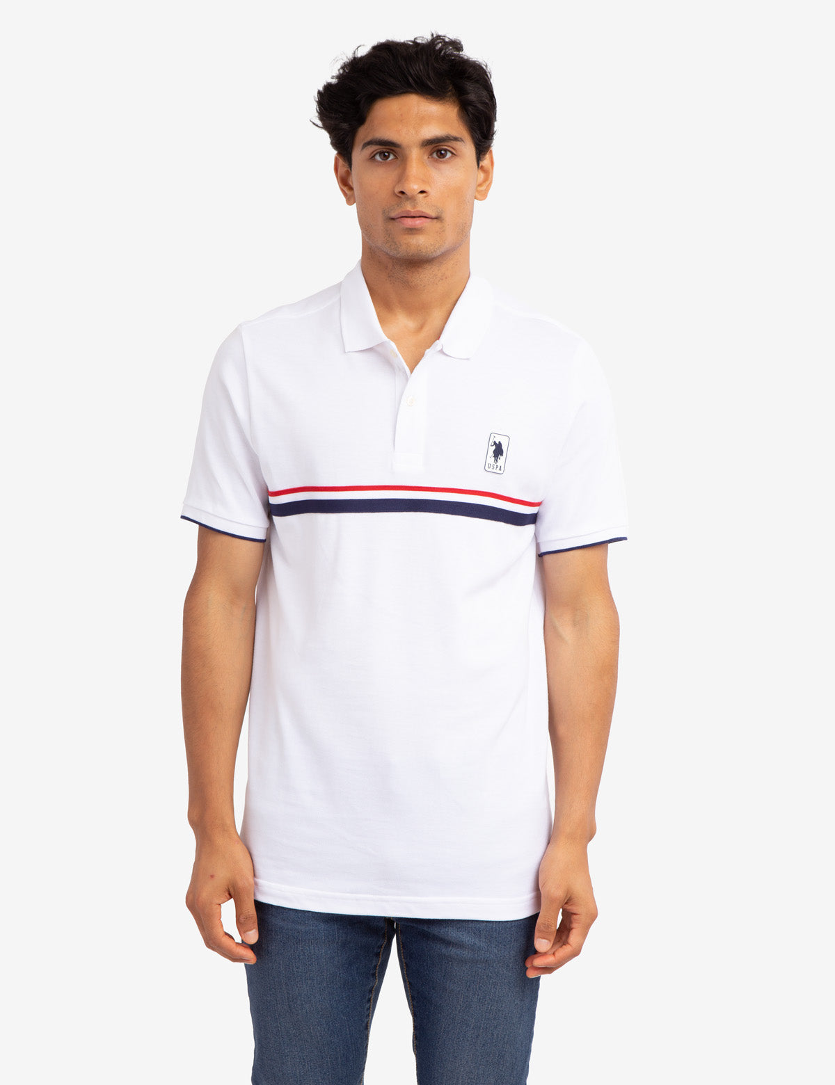 Men's Cotton Signature Stripe Pique Polo Shirt