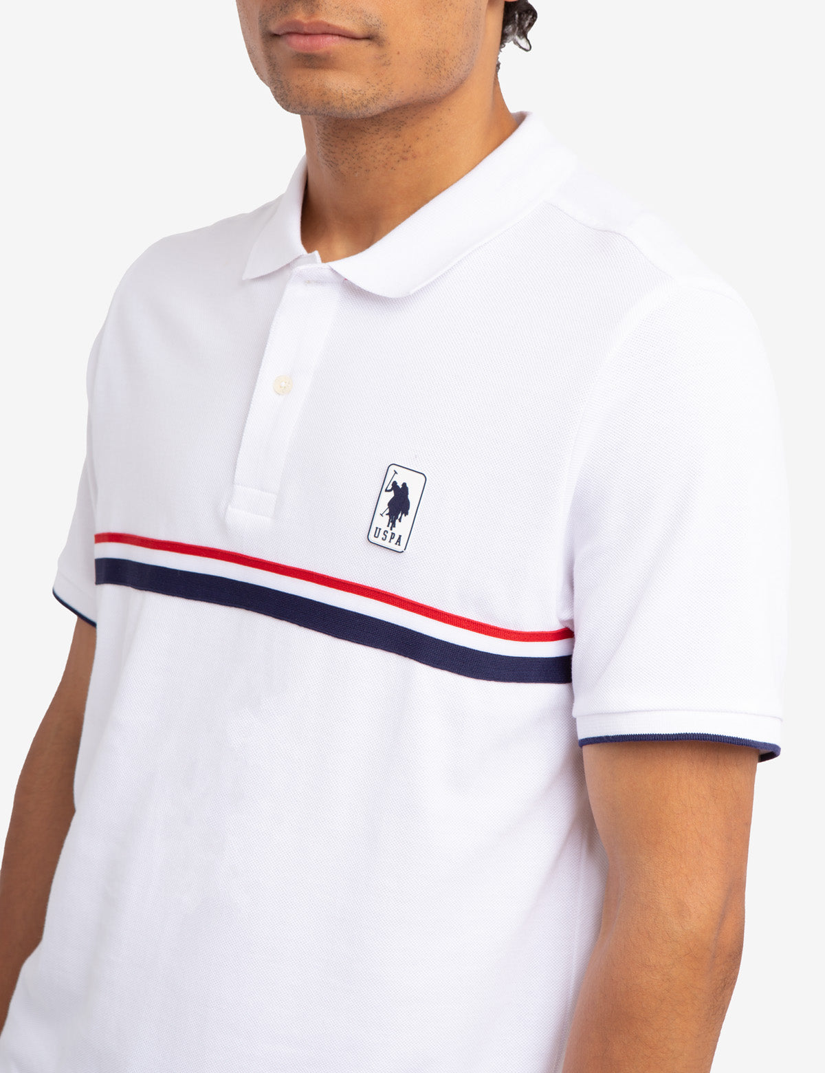 Men's Cotton Signature Stripe Pique Polo Shirt