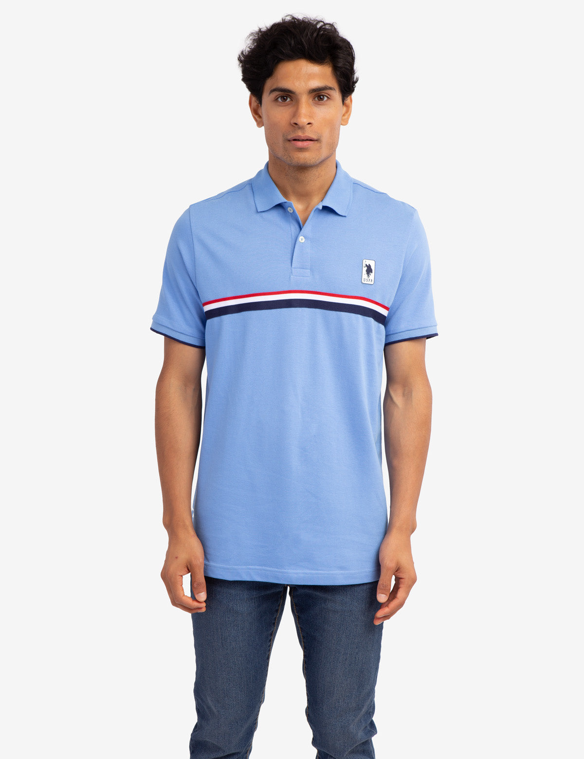 Men's Cotton Signature Stripe Pique Polo Shirt
