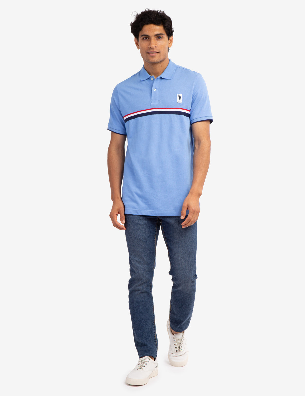 Men's Cotton Signature Stripe Pique Polo Shirt