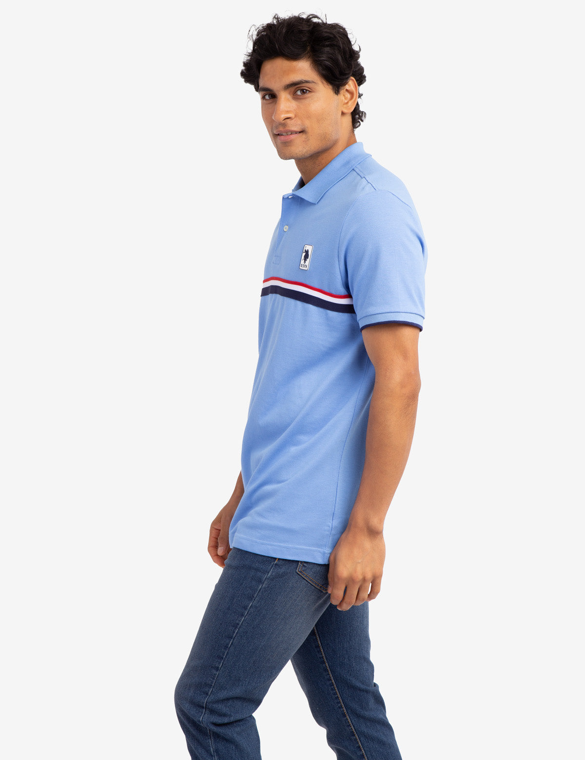 Men's Cotton Signature Stripe Pique Polo Shirt