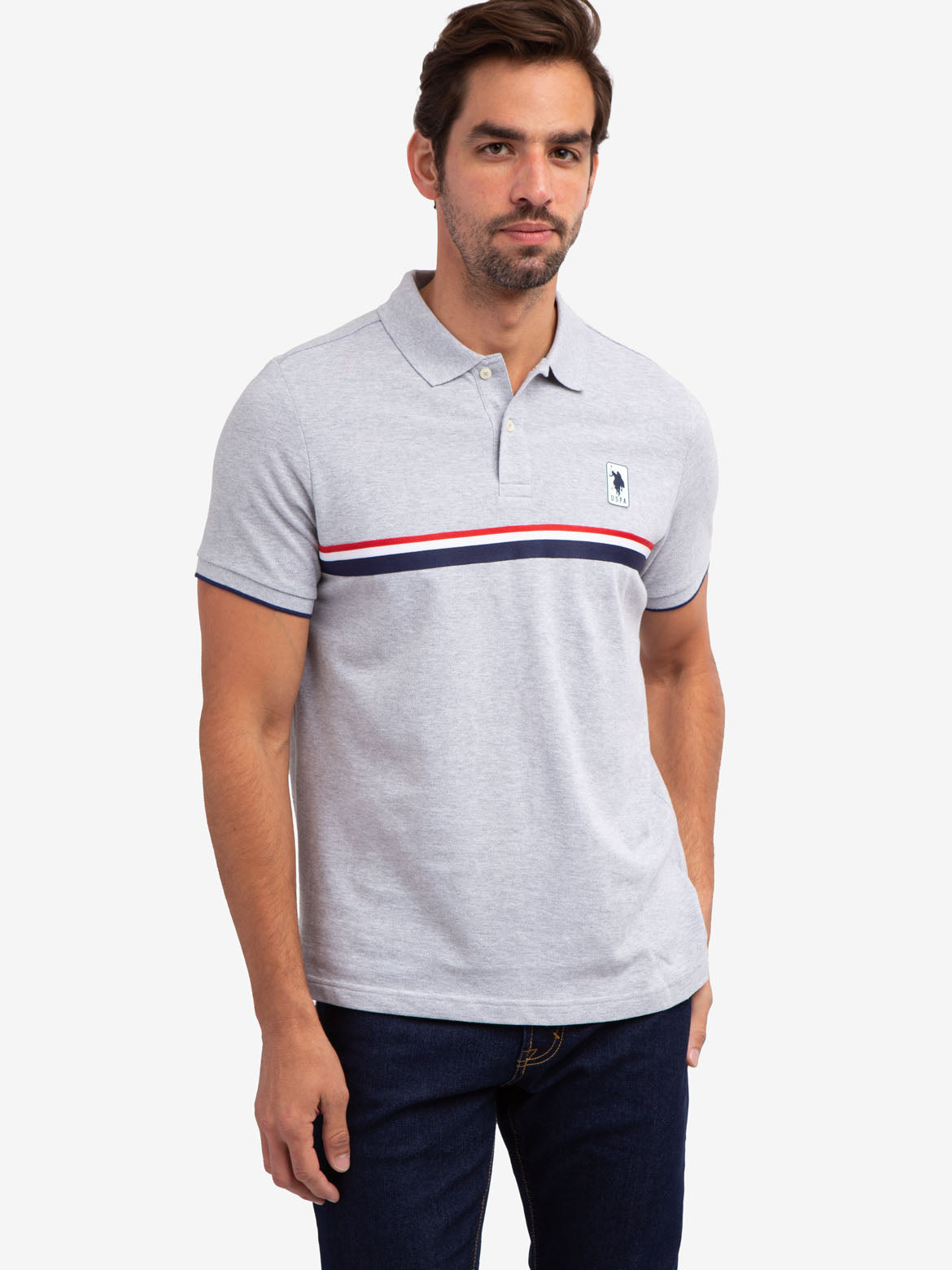 Men's Cotton Signature Stripe Pique Polo Shirt