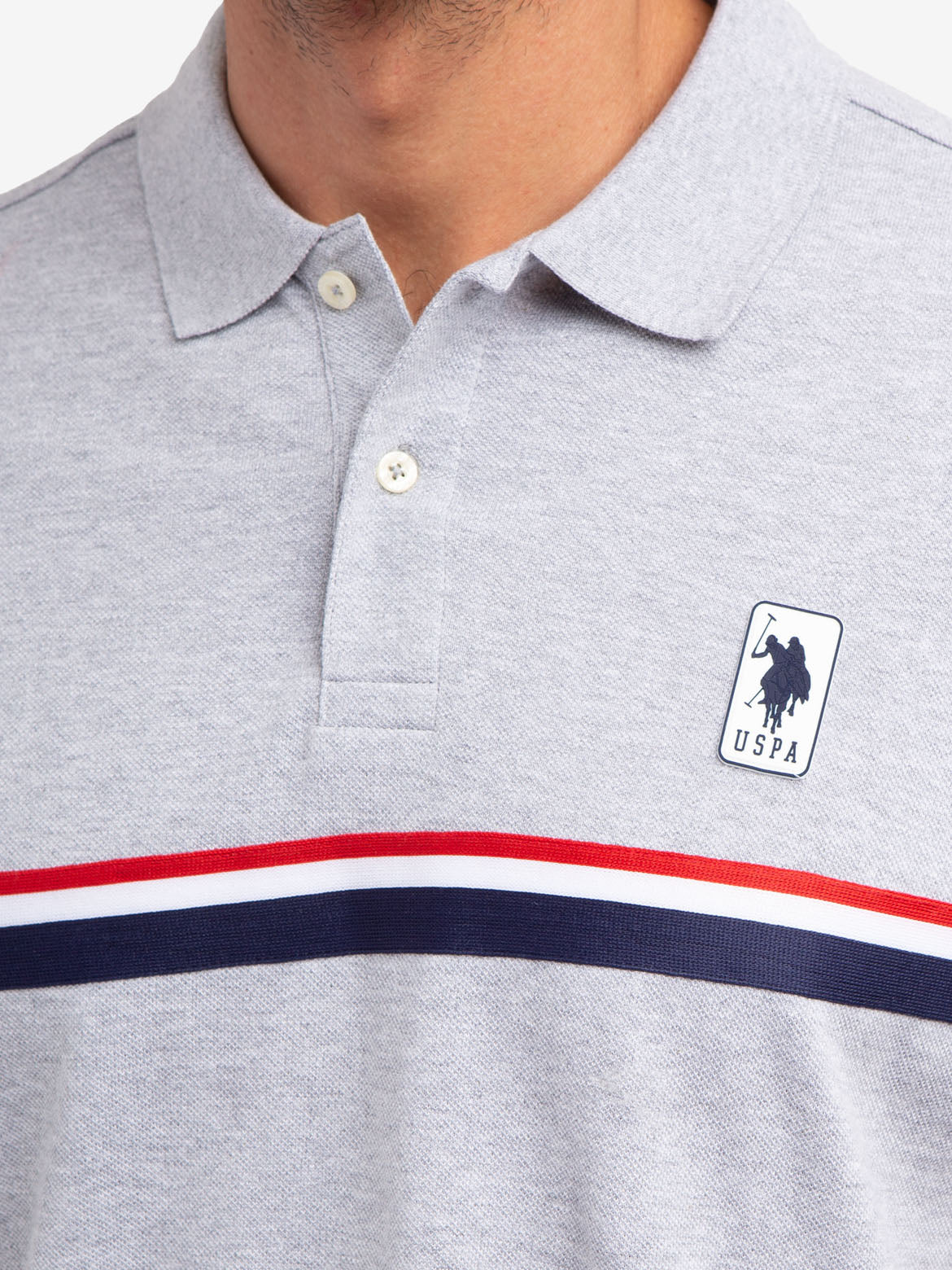 Men's Cotton Signature Stripe Pique Polo Shirt