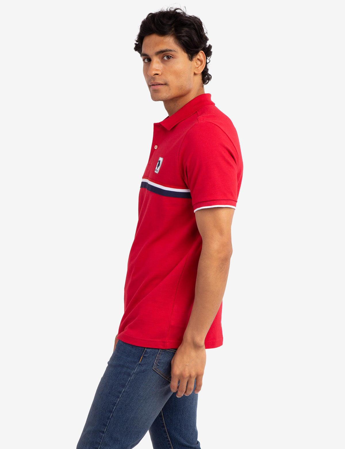 Men's Cotton Signature Stripe Pique Polo Shirt