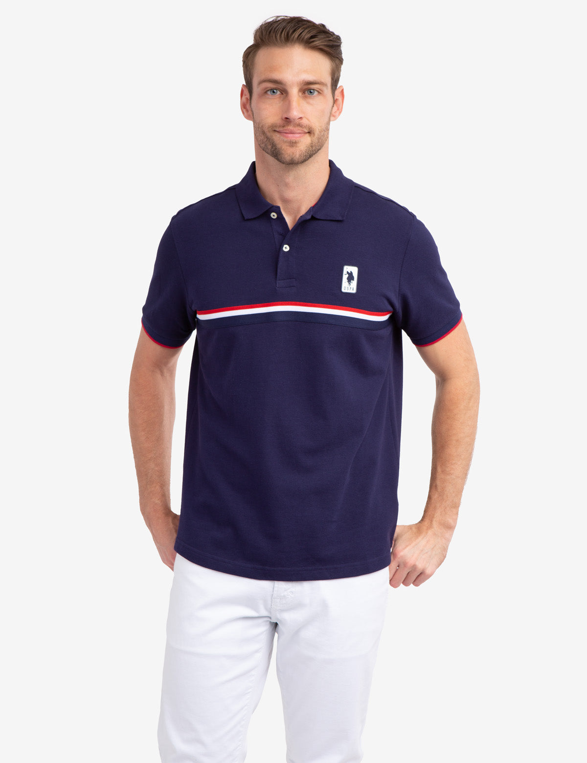 Men's Cotton Signature Stripe Pique Polo Shirt