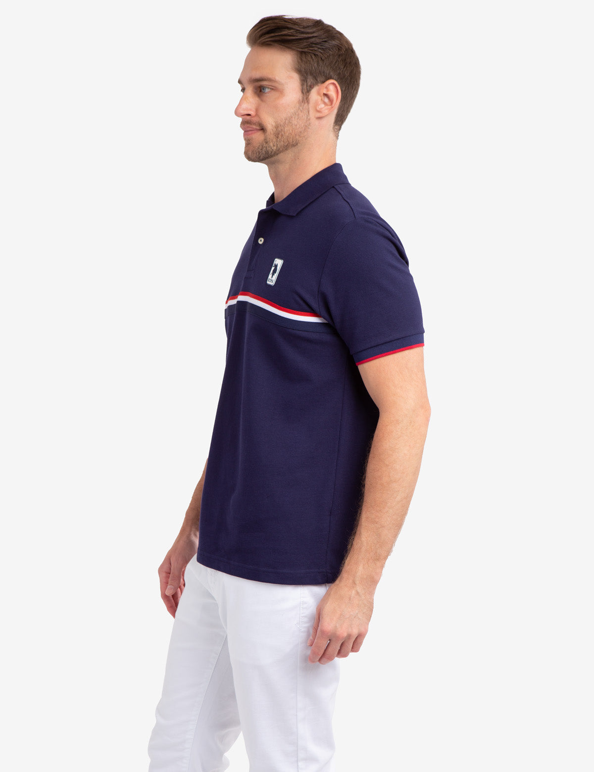 Men's Cotton Signature Stripe Pique Polo Shirt