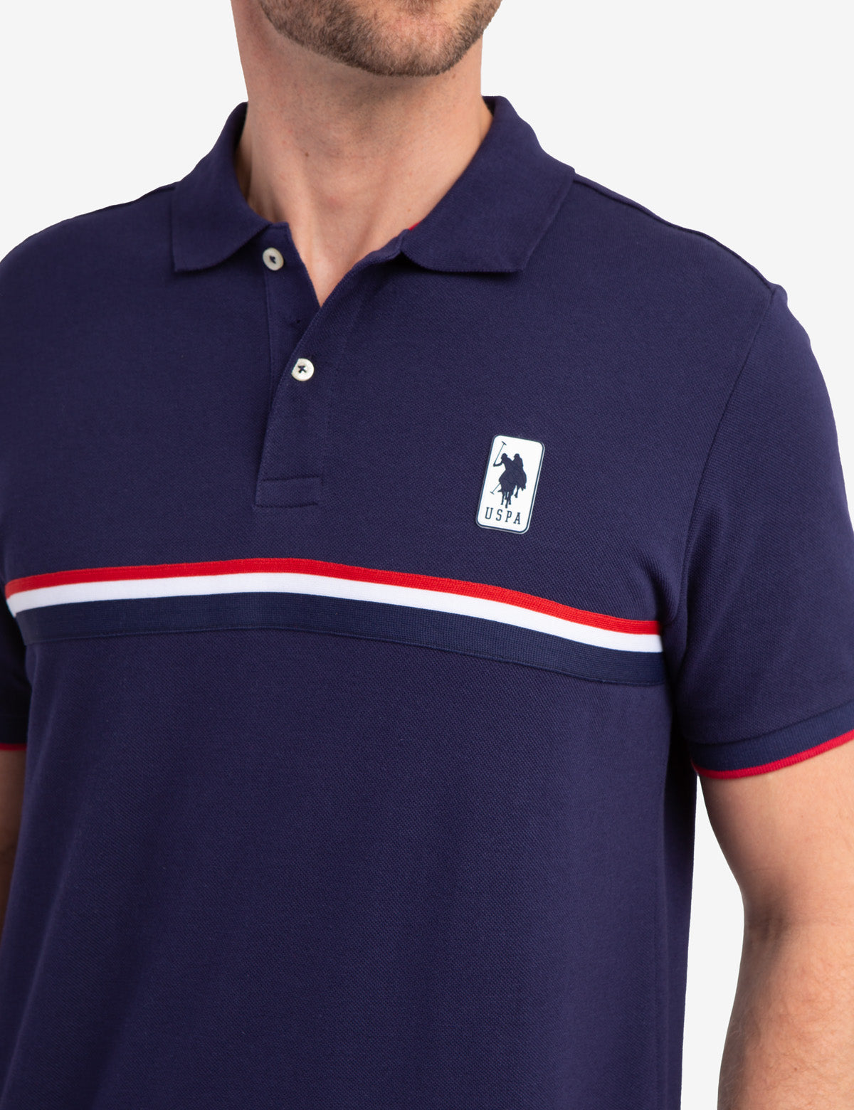 Men's Cotton Signature Stripe Pique Polo Shirt