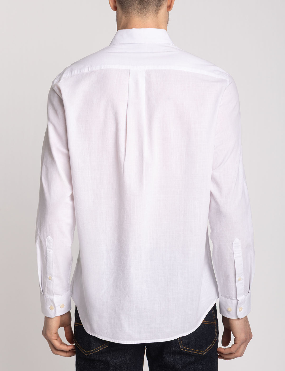Men's Striped Poplin Shirt - Long Sleeve Engineered Design