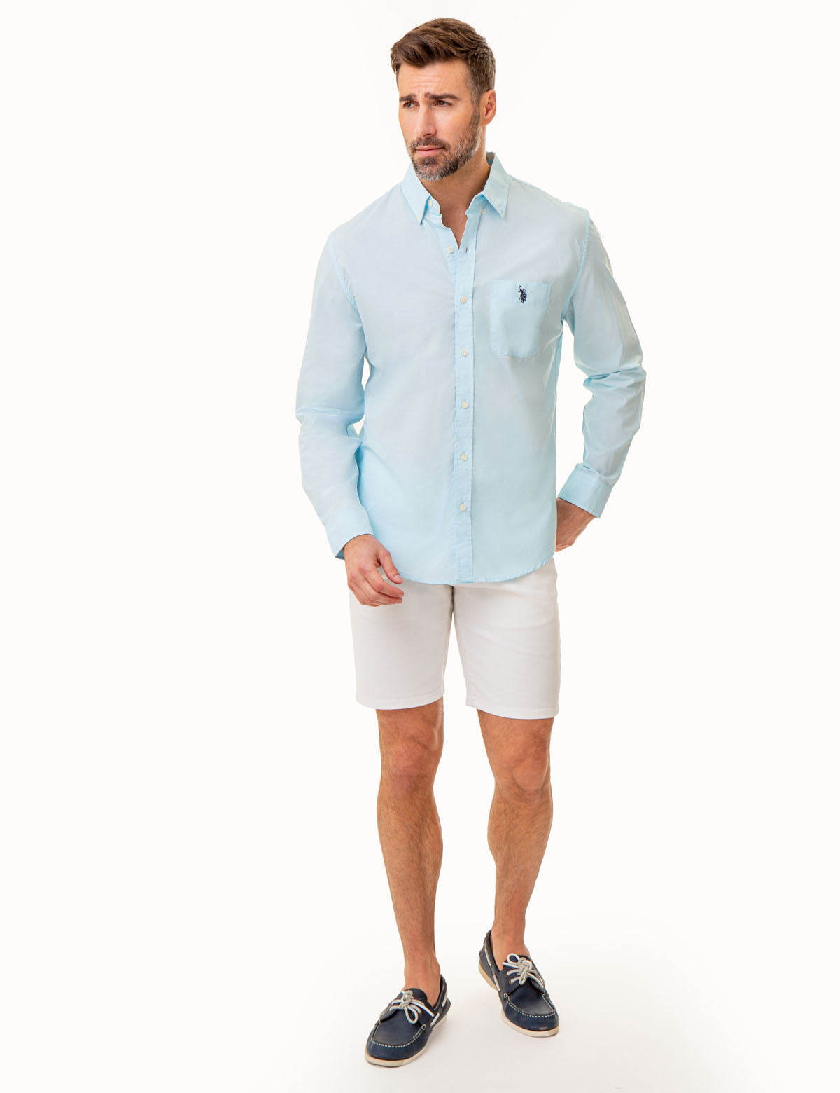 Men's Long Sleeve Madras Woven Shirt – Casual Plaid Button-Up