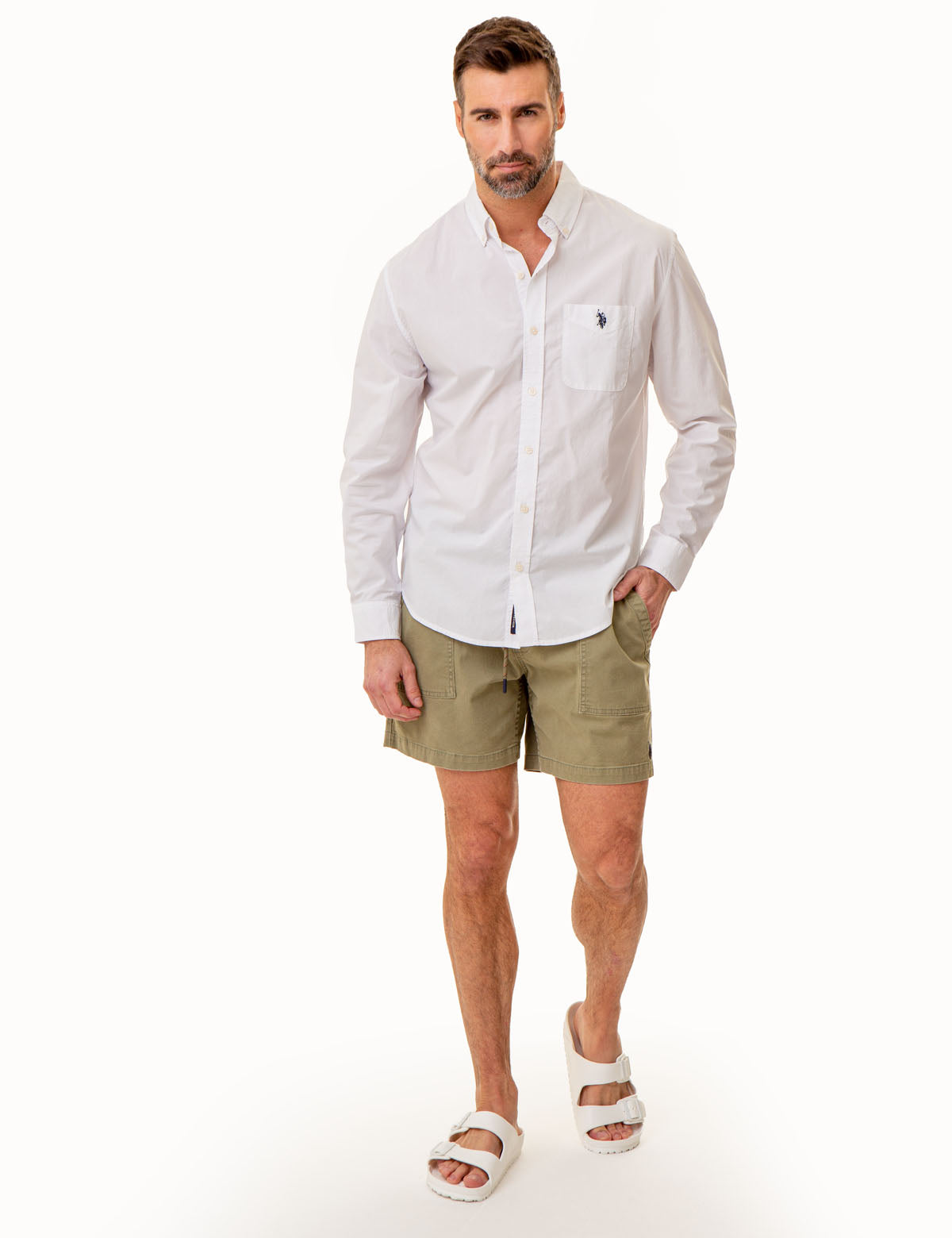 Men's Long Sleeve Madras Woven Shirt – Casual Plaid Button-Up