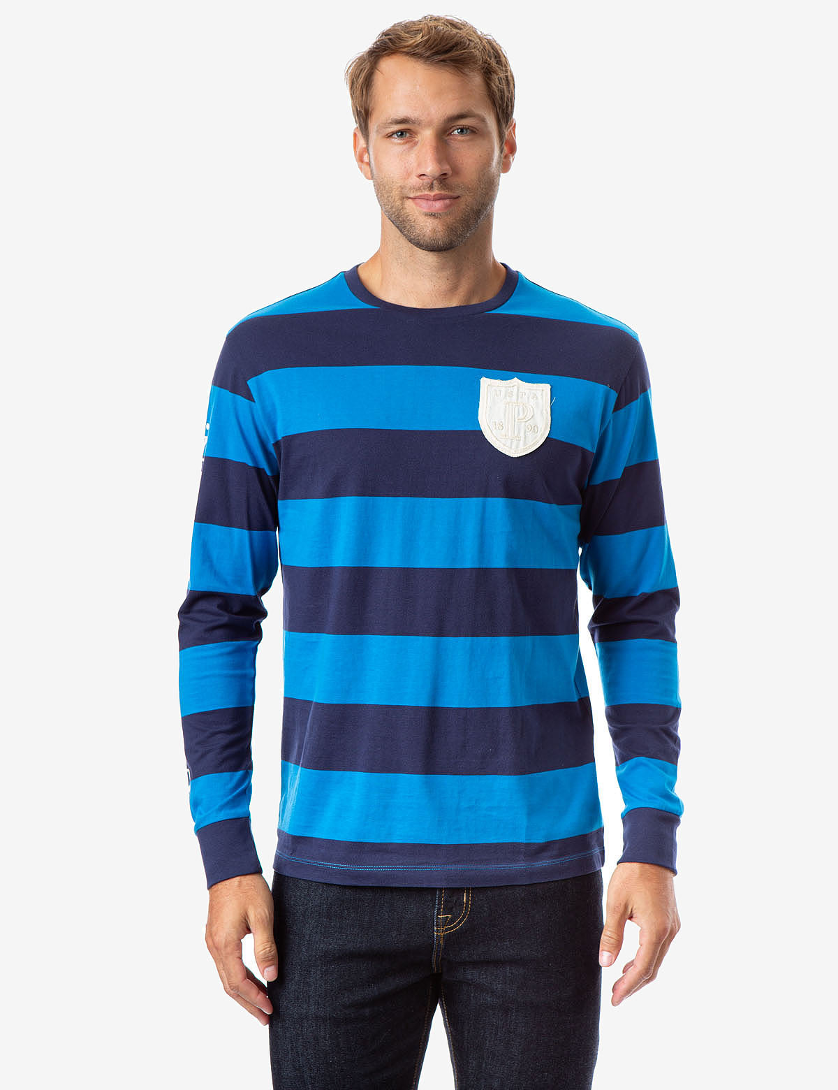 U.S. Polo Assn. Long Sleeve Striped Logo Shirt