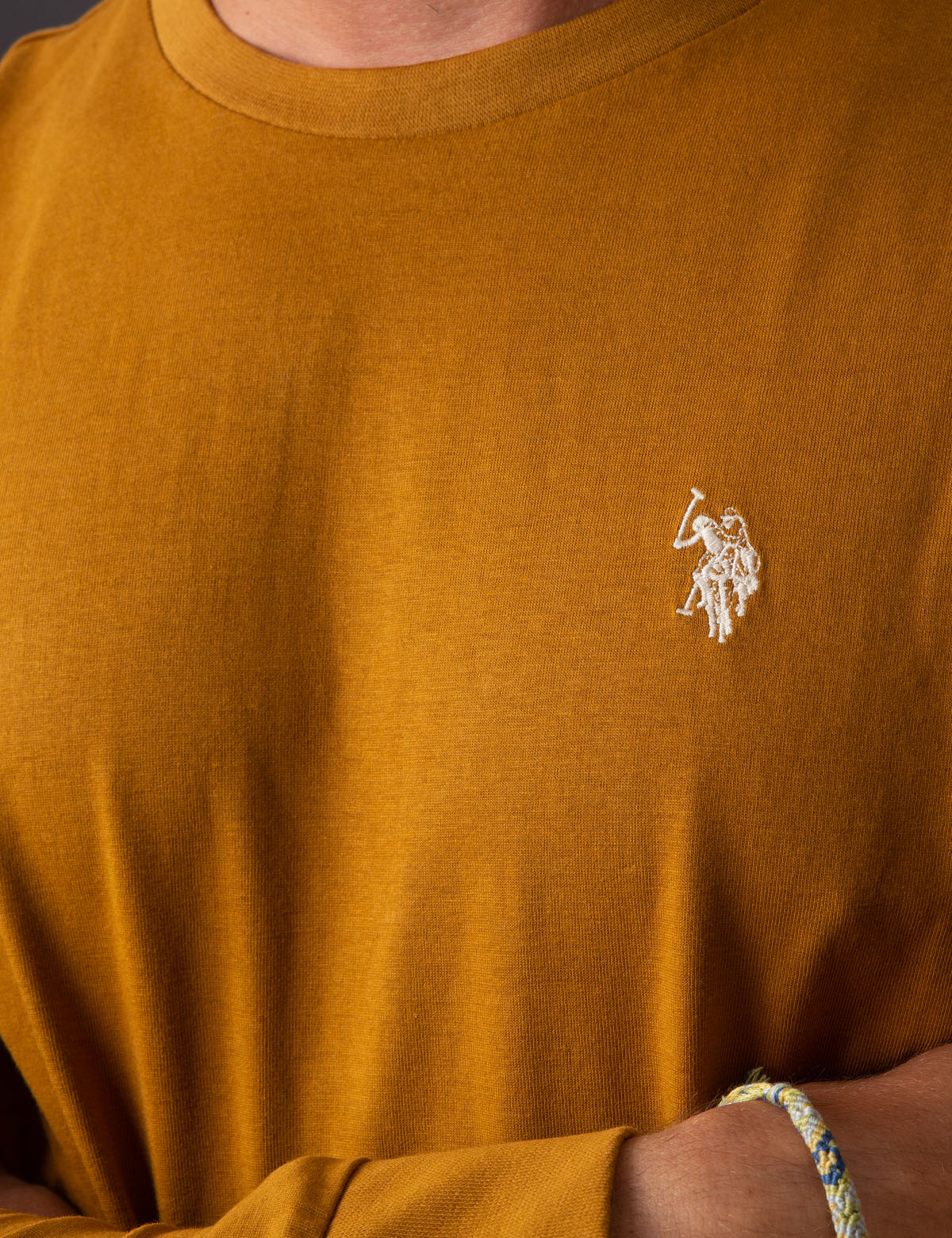 Men's Long Sleeve Solid Color T-Shirt - Casual Basic Tee