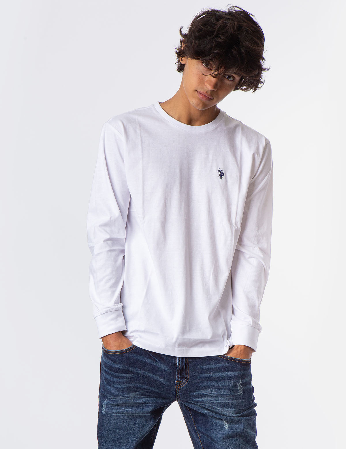 Men's Long Sleeve Solid Color T-Shirt - Casual Basic Tee