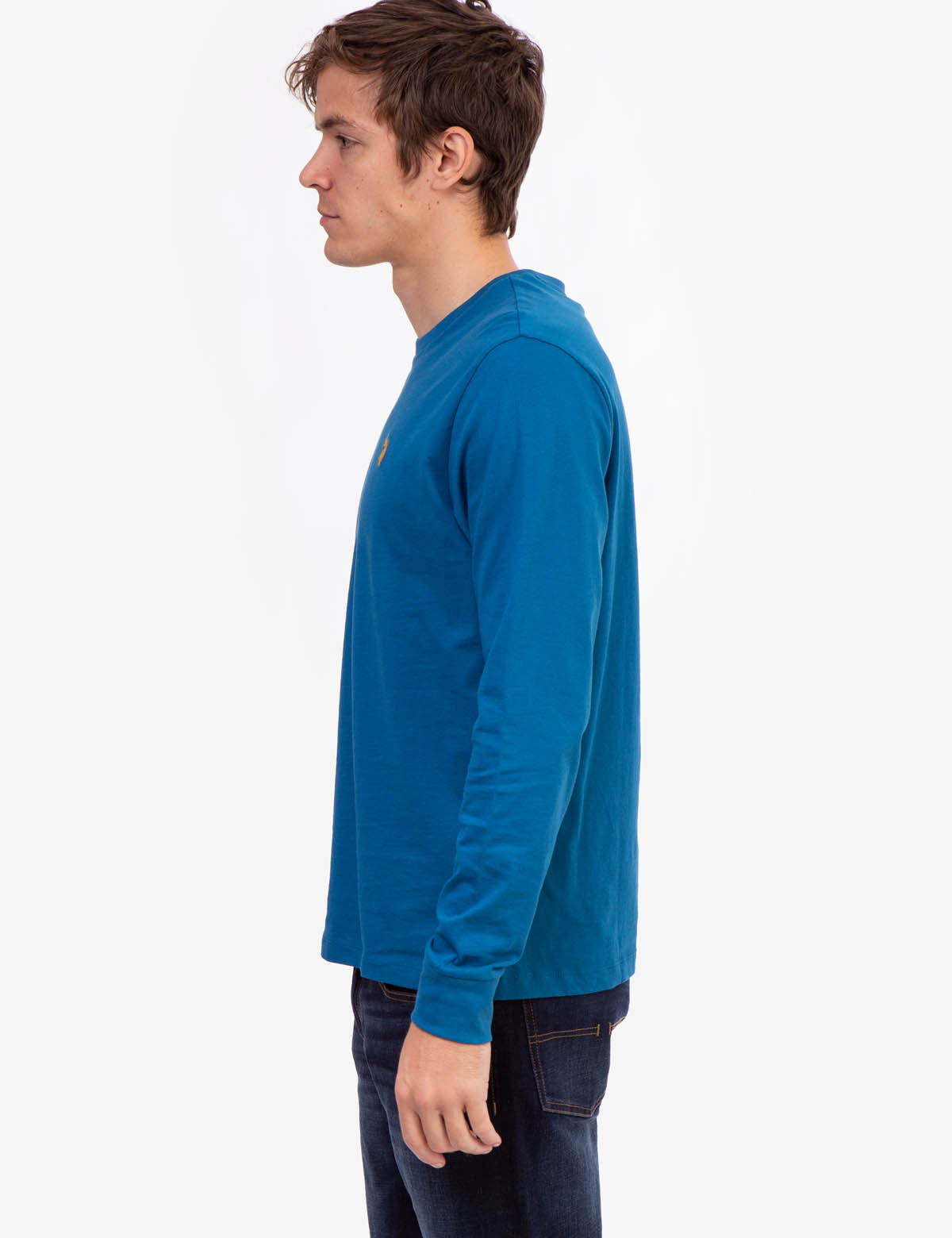 Men's Long Sleeve Solid Color T-Shirt - Casual Basic Tee