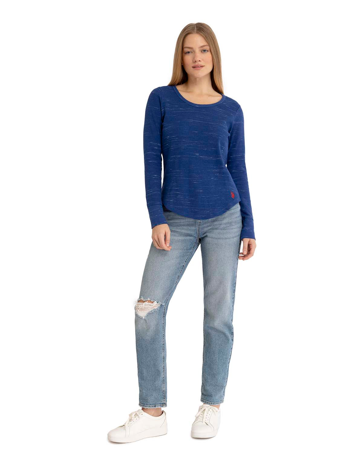 Space Dye Thermal Long Sleeve Shirt