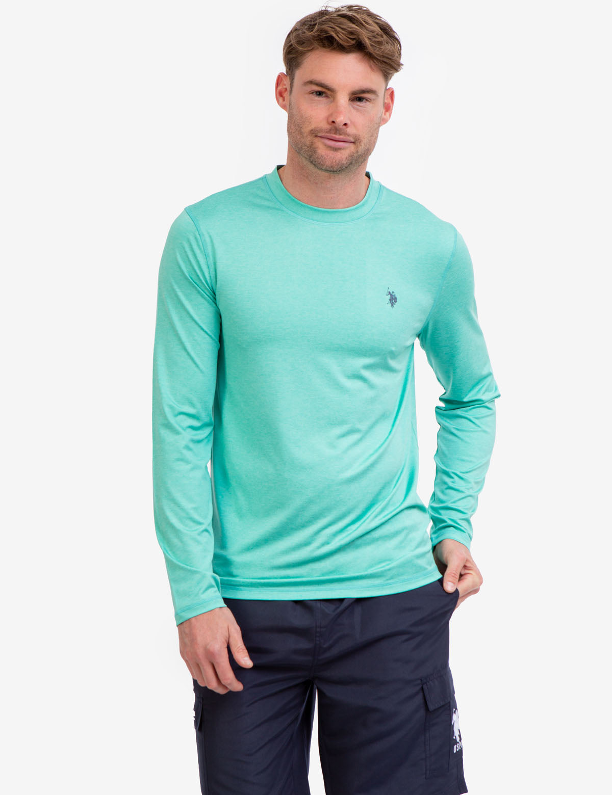 UV Protection Space Dye Long Sleeve Top
