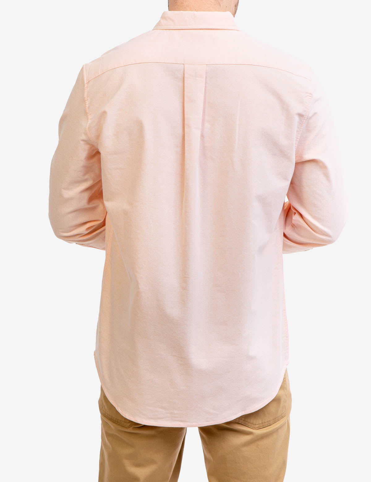 Men's Stretch Oxford Shirt - Long Sleeve Button-Up with Pocket