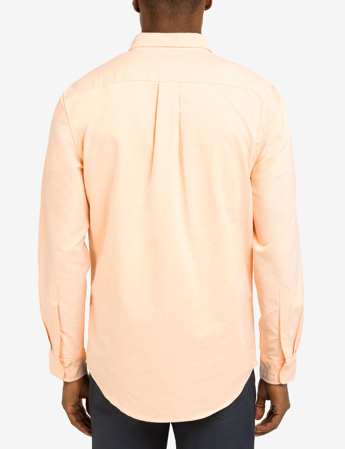 Men's Stretch Oxford Shirt - Long Sleeve Button-Up with Pocket