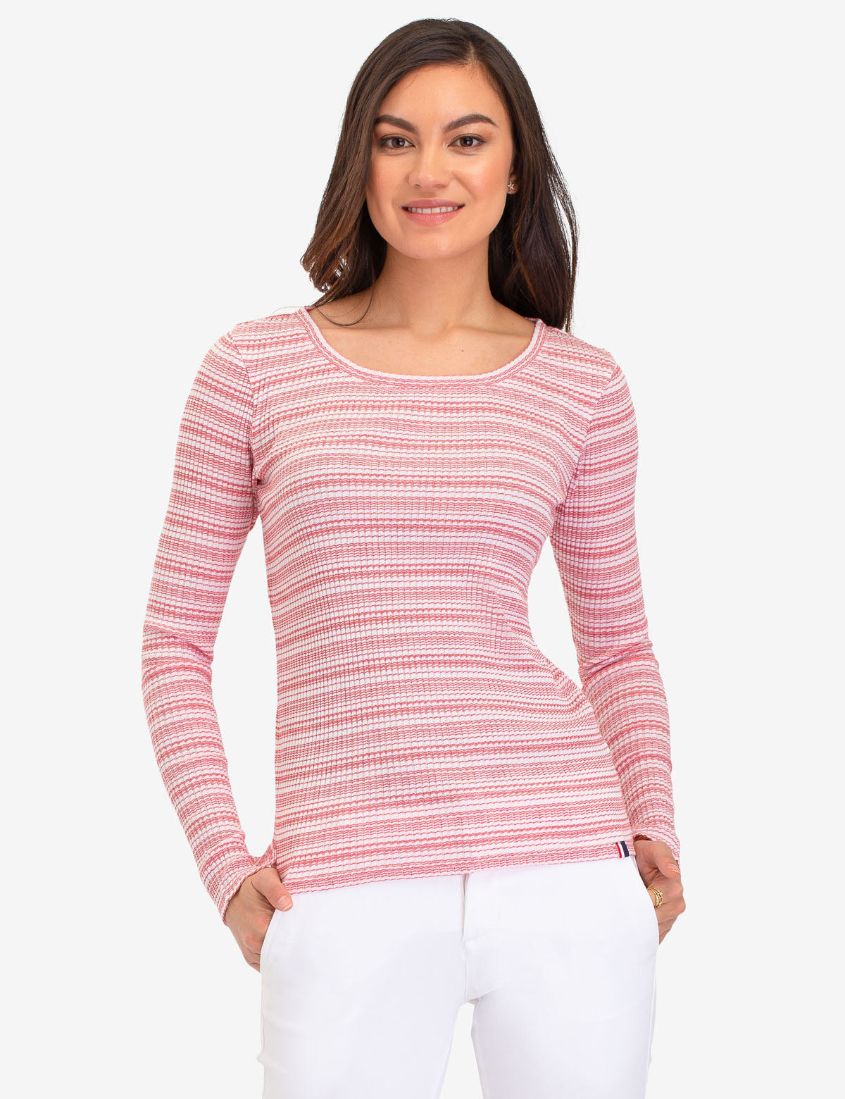Women's Striped Cotton Long Sleeve Shirt