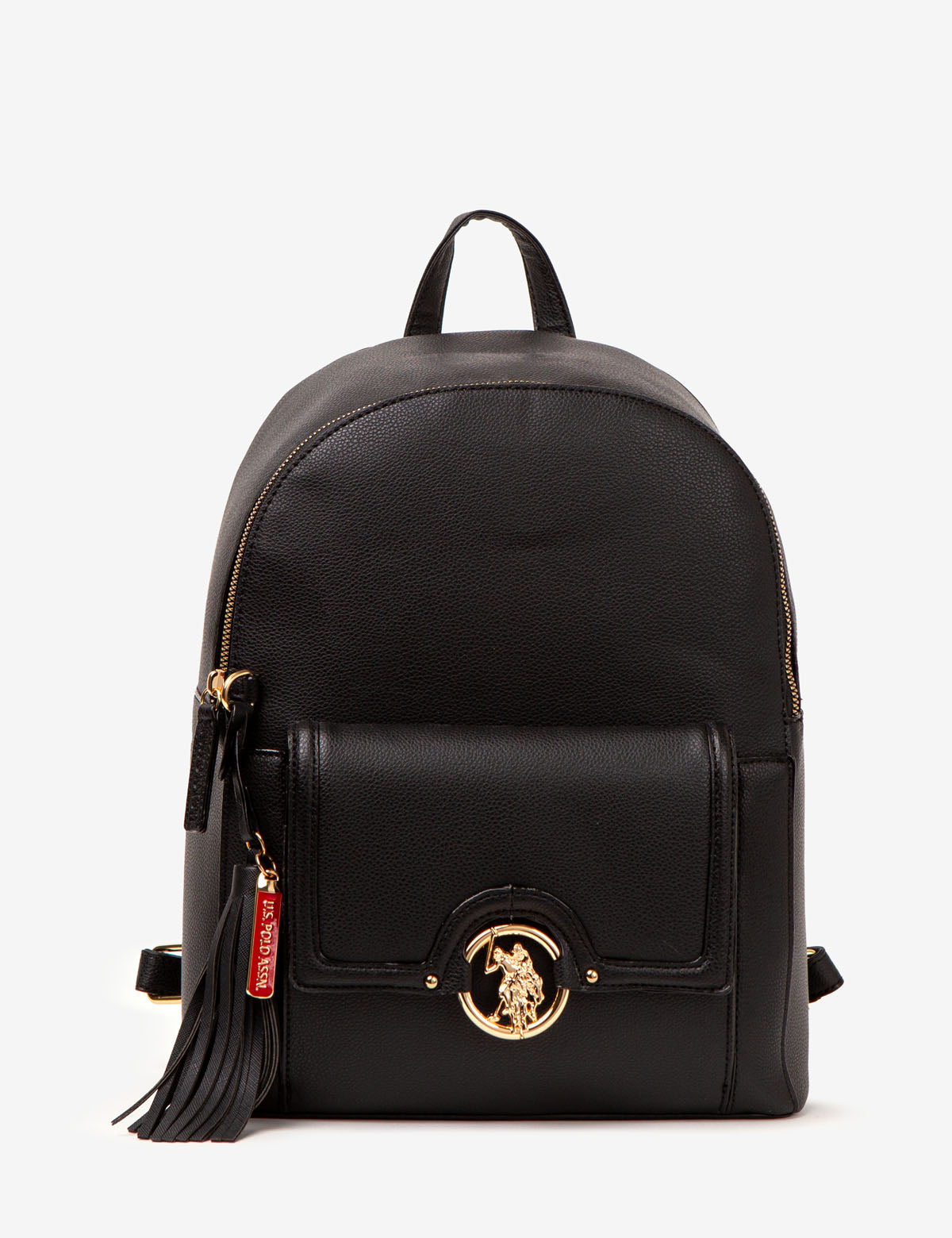U.S. Polo Assn. Medallion Backpack with Zip Closure & Adjustable Straps