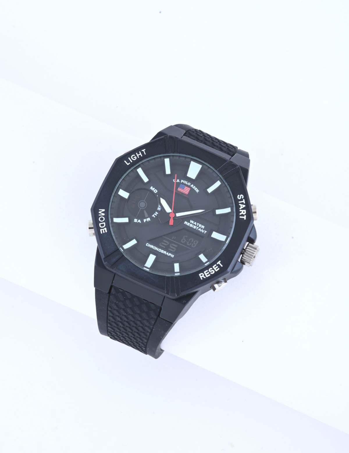 Men's Black Ana Digital Sports Watch - Waterproof & Durable