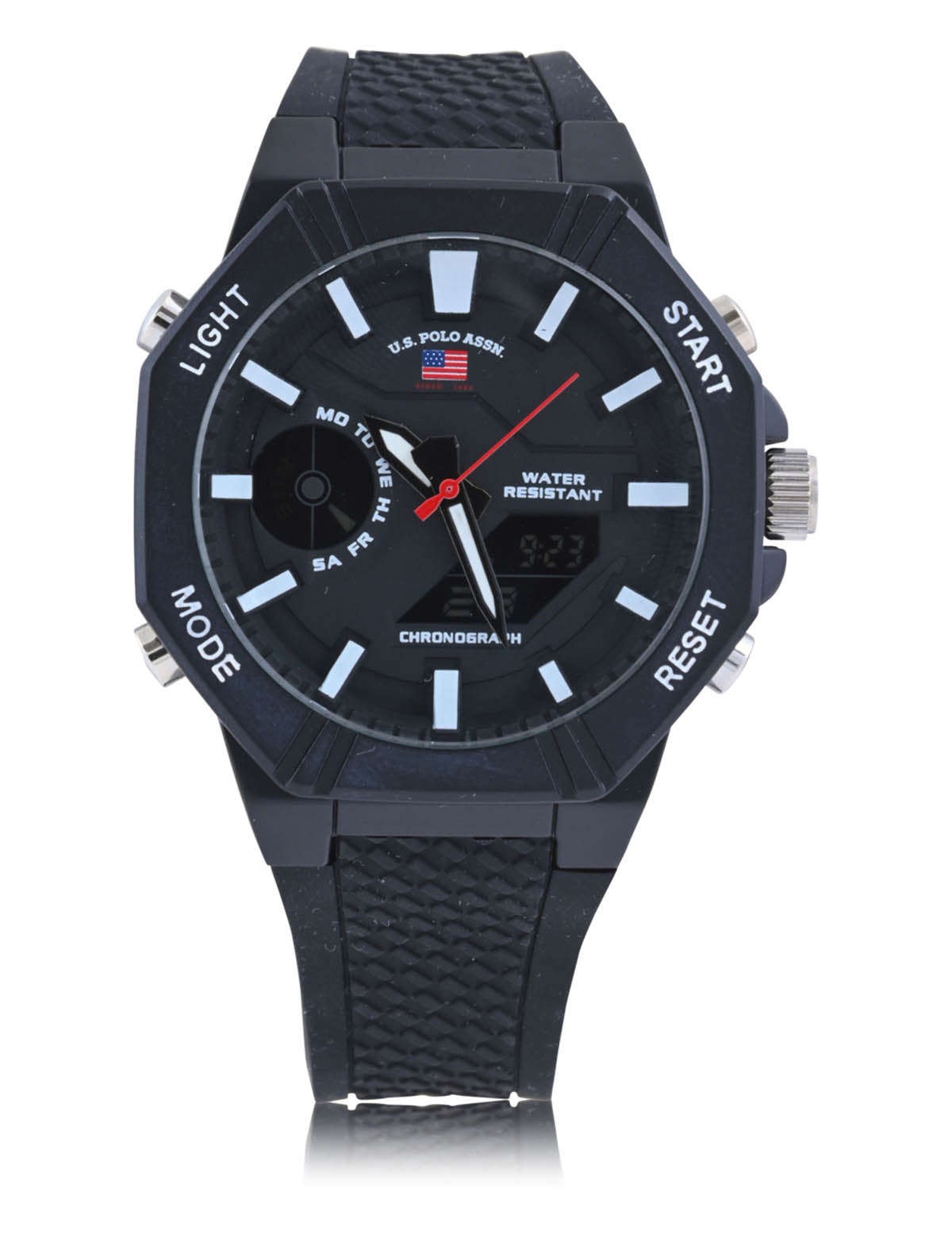 Men's Black Ana Digital Sports Watch - Waterproof & Durable