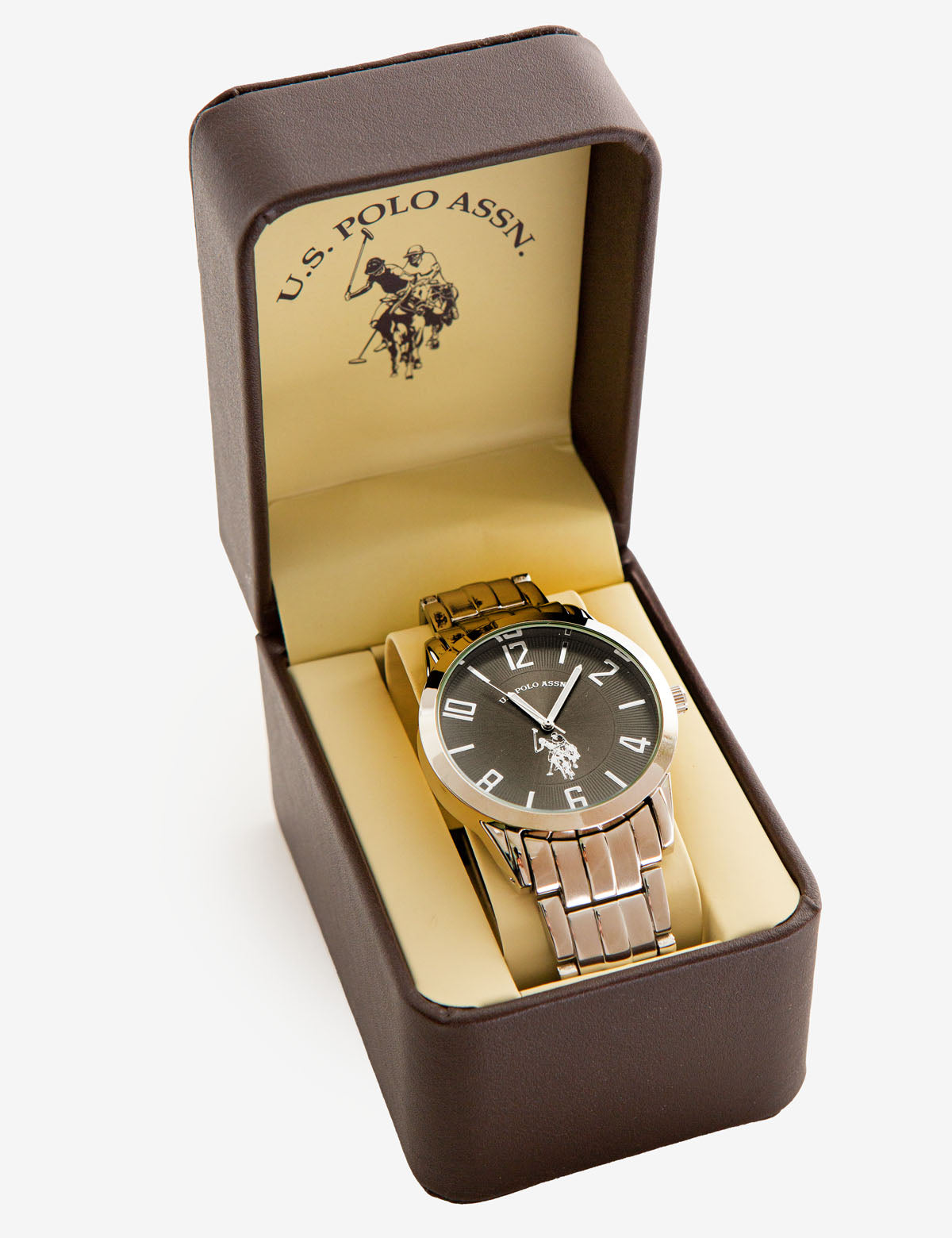 Men's Gunmetal Bracelet Watch - Black Dial Stylish Timepiece