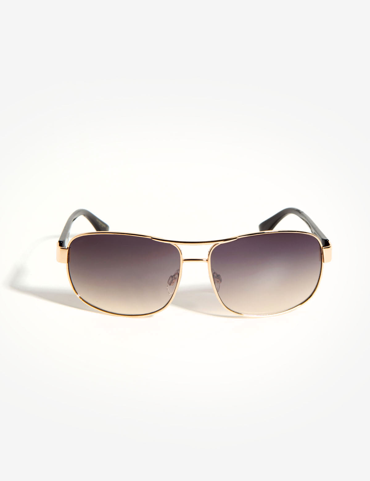 Men's Gold Aviator Sunglasses with UV Protection