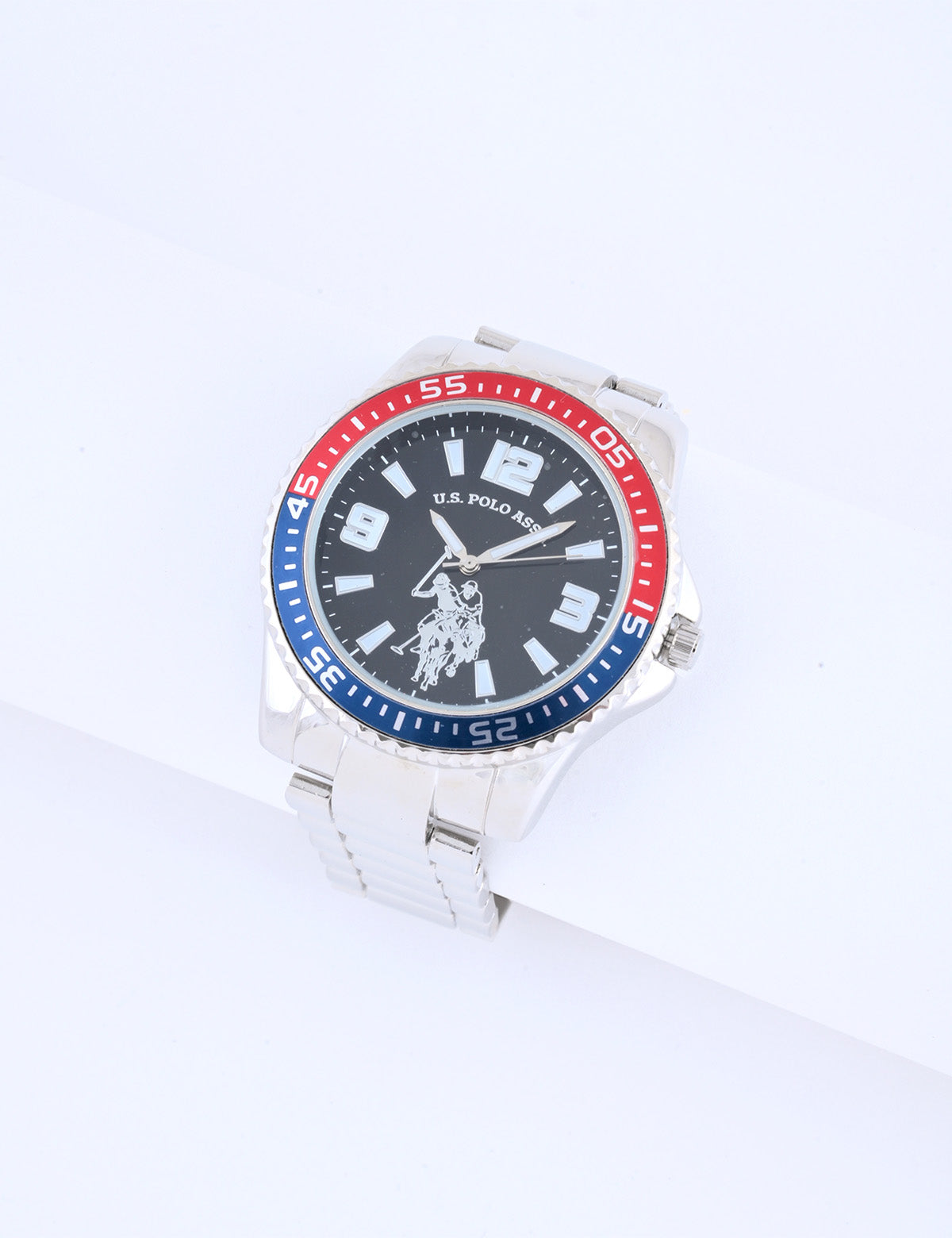 Men's Red and Blue Link Bracelet Watch – Signature Style