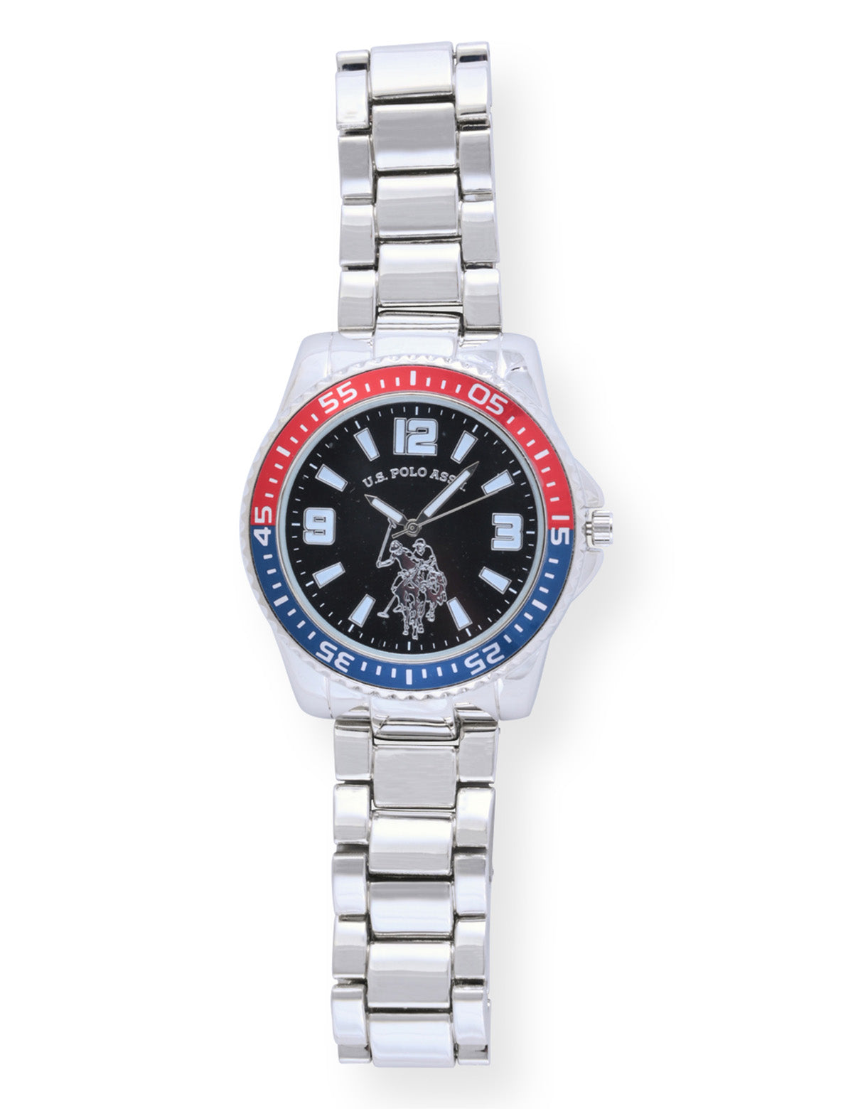 Men's Red and Blue Link Bracelet Watch – Signature Style