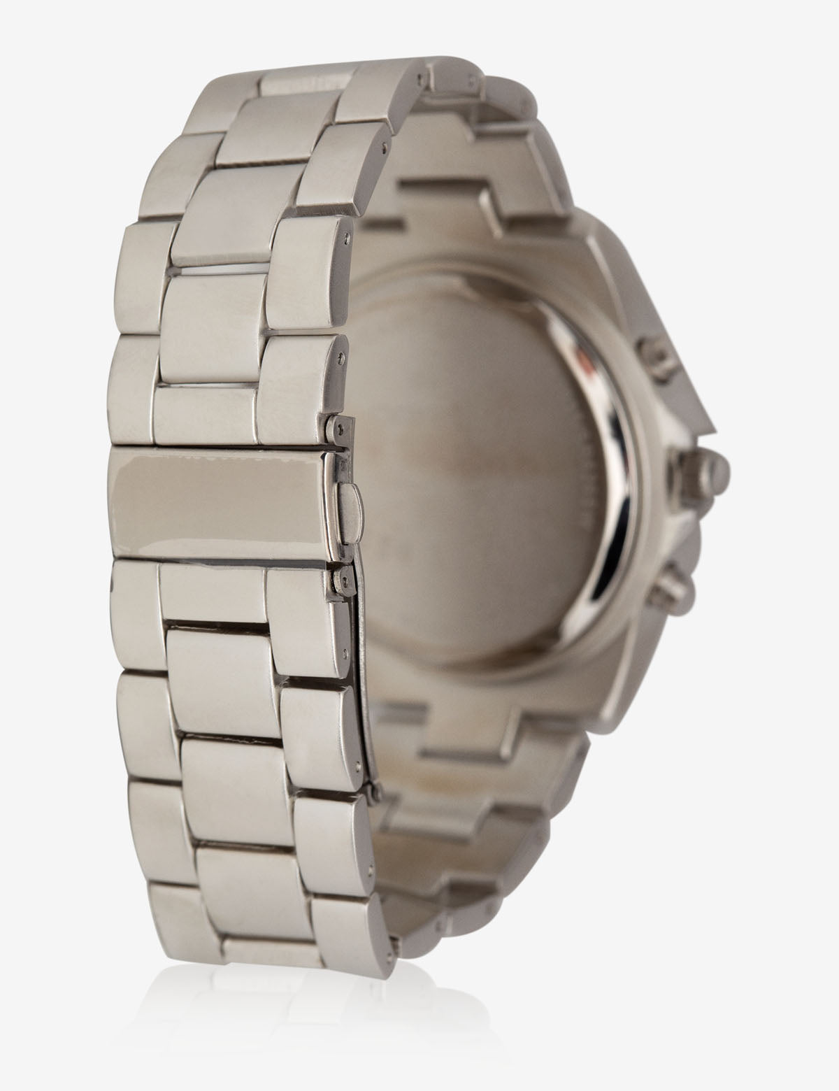 USPA Men's Silver Large Face Watch with Adjustable Strap – Gift Box Included