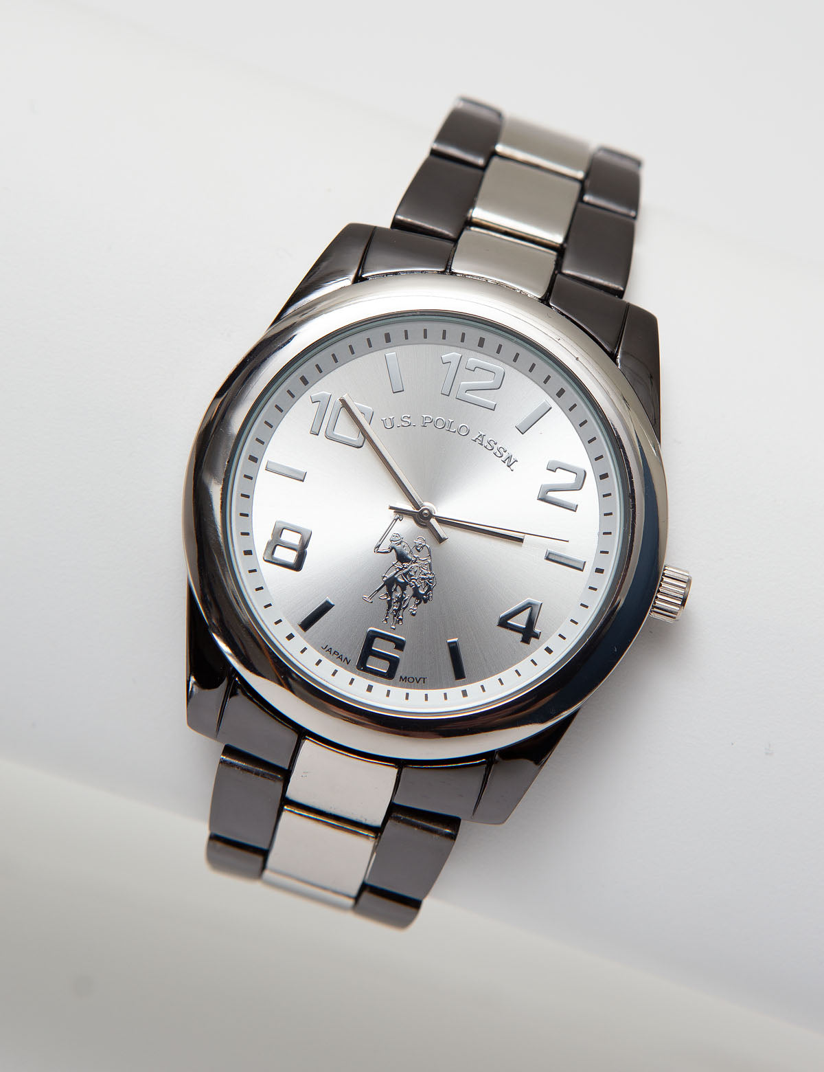 Men's U.S. Polo Assn Two-Tone Gunmetal & Silver Watch