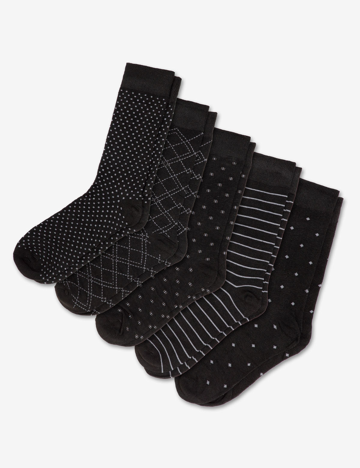 US Polo Assn Men's 5-Pack Dress Crew Socks Gift Set