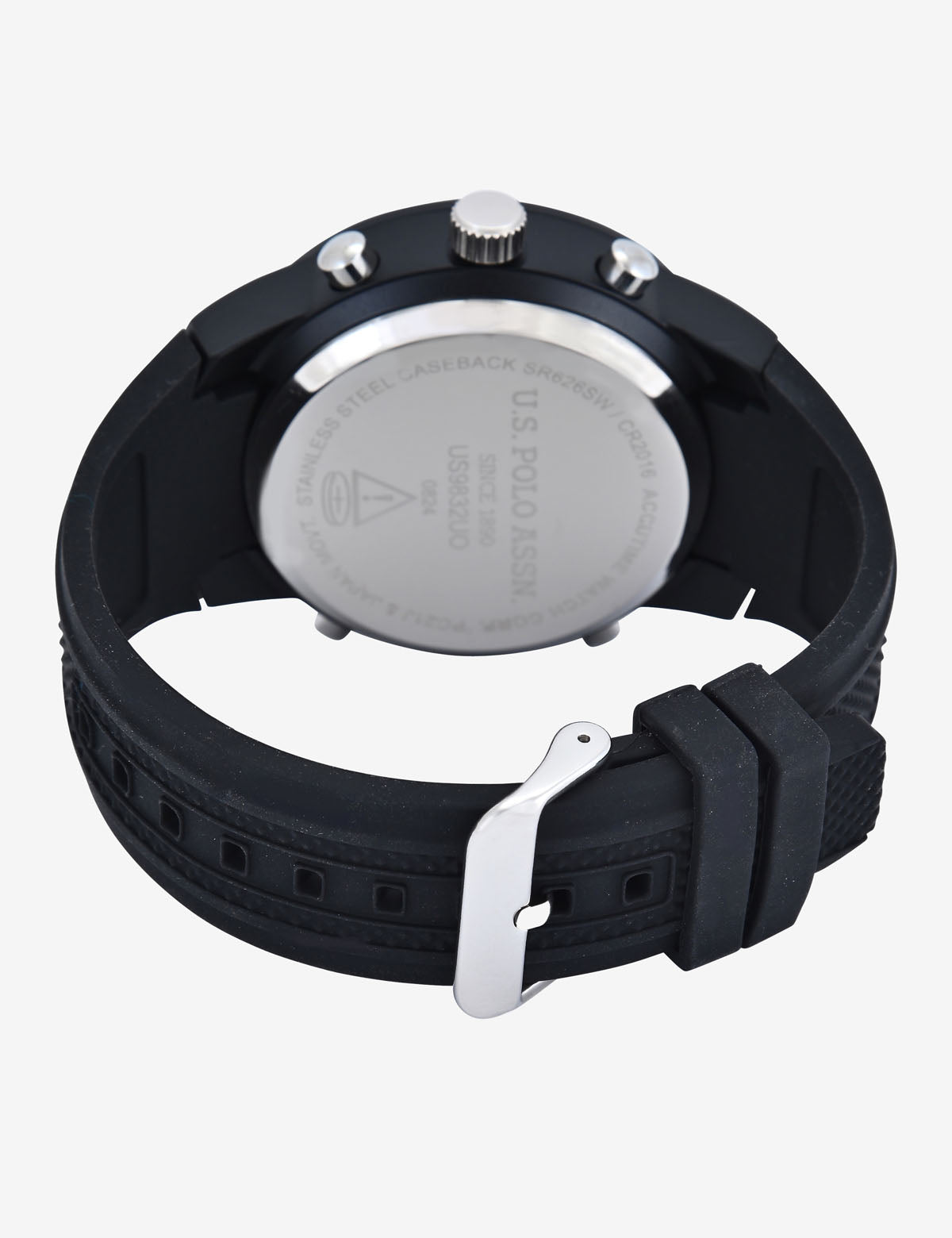 Men's Black Digital Sports Watch with Ana Strap