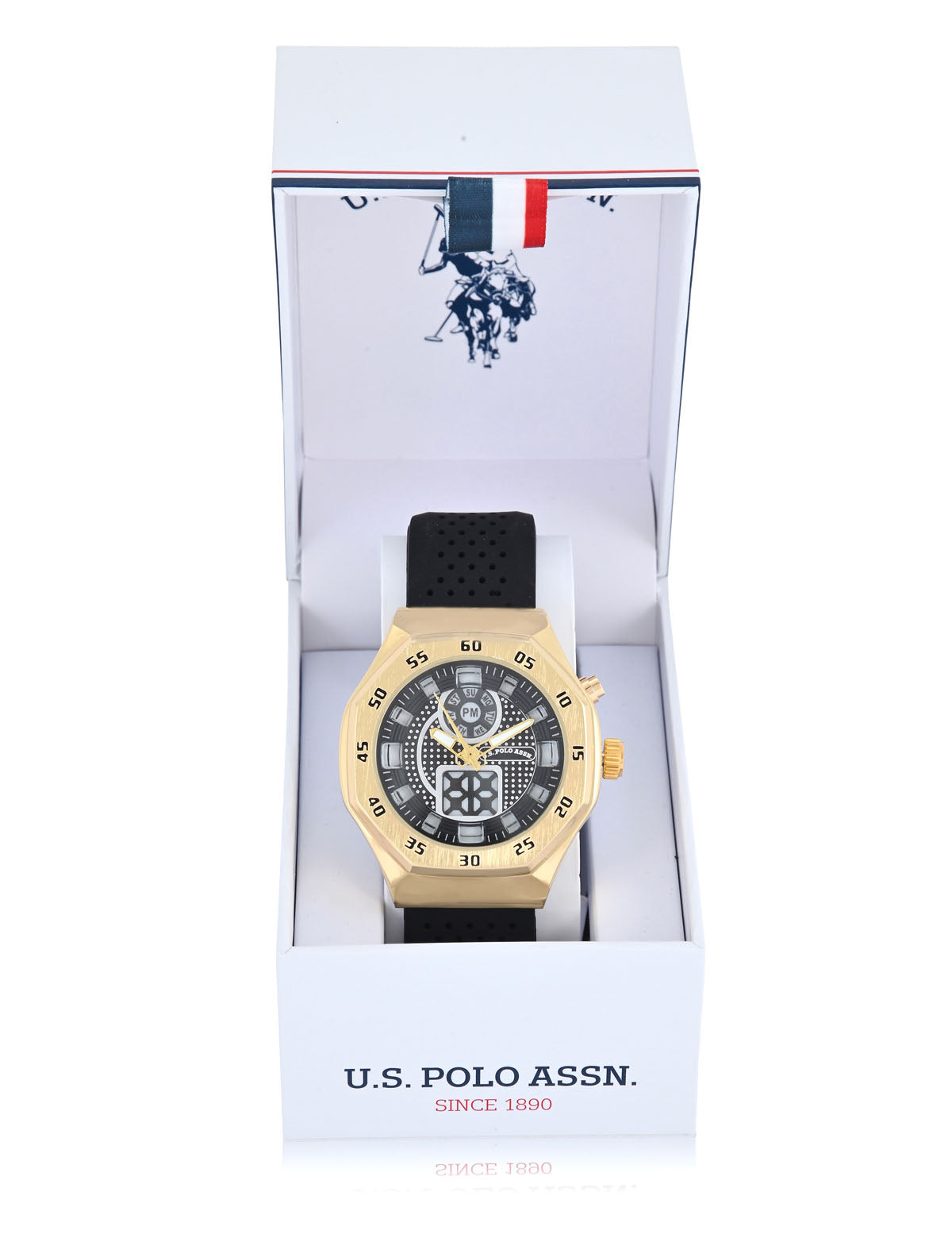 Men's Black Sport Watch with Durable Strap