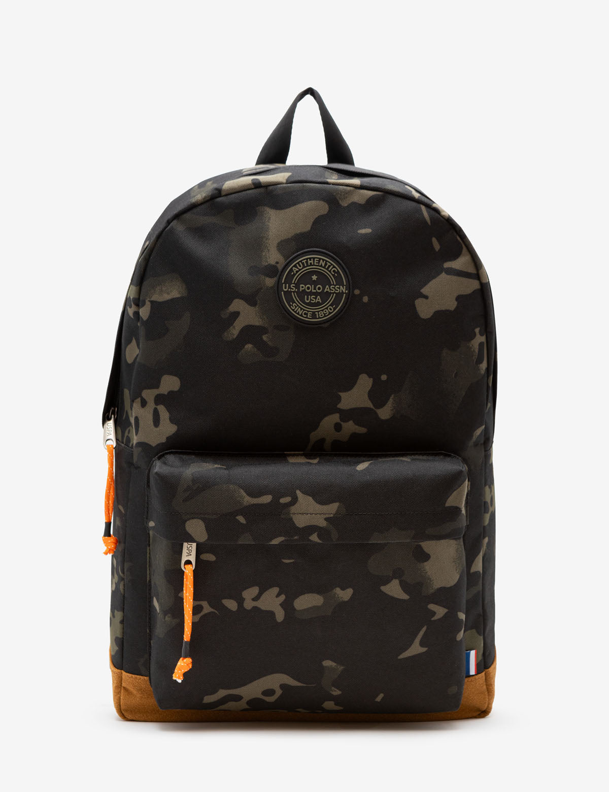 Men's Camo Backpack with Adjustable Straps & Front Pocket