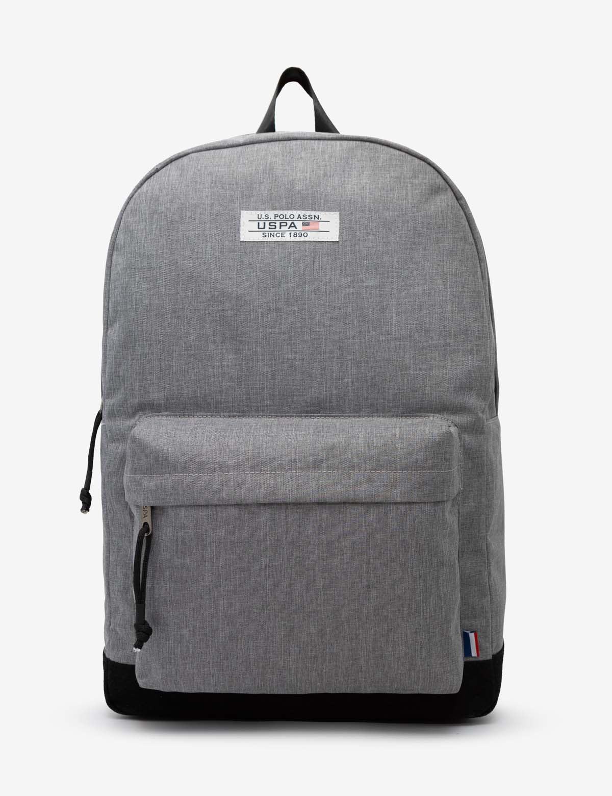 Men's Heather Grey Backpack with USPA Patch & Padded Straps