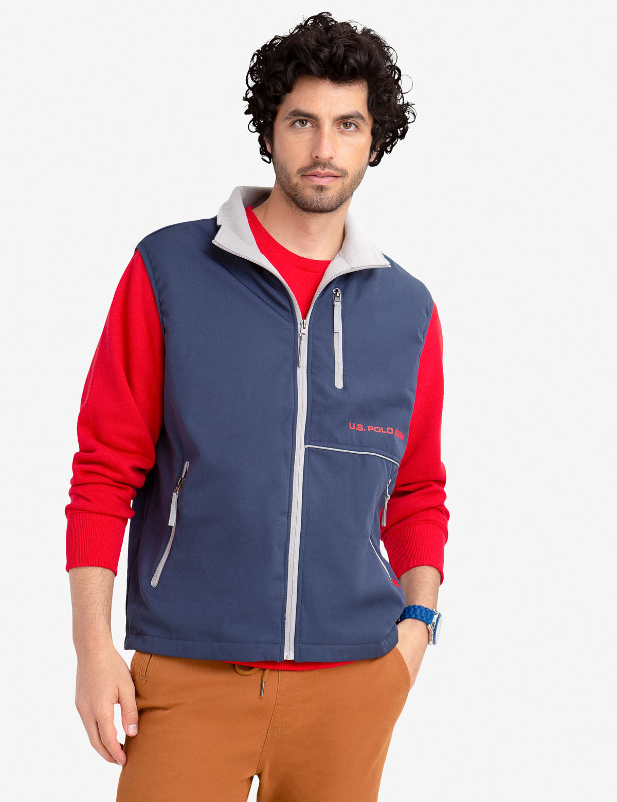 U.S. Polo Assn. Mesh Lined Vest for Men