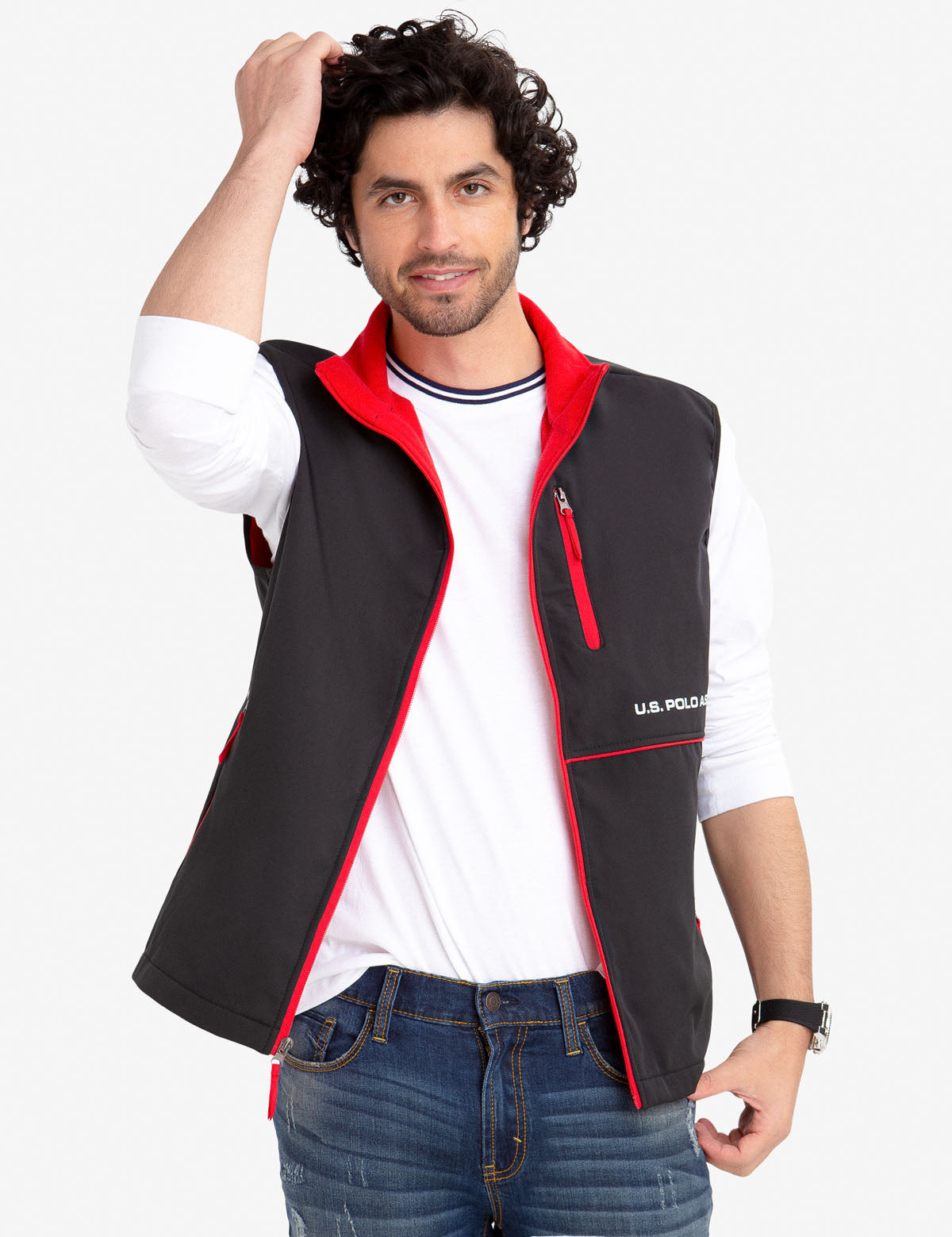 U.S. Polo Assn. Mesh Lined Vest for Men